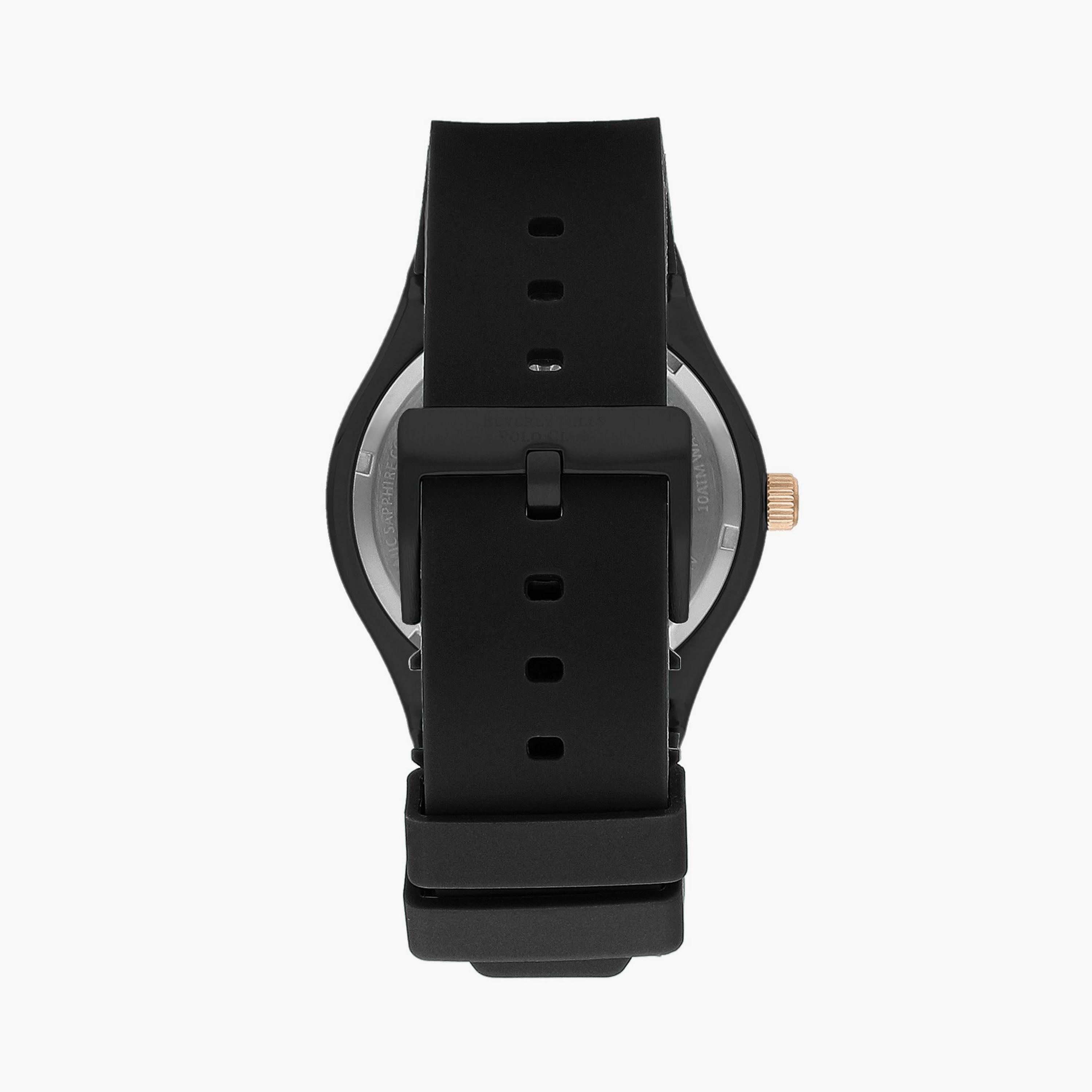 Beverly Hills Polo Club Men's Black Chronograph Silicone Watch | BP3380X.351-men-watchesandjewellery-watches-image-3