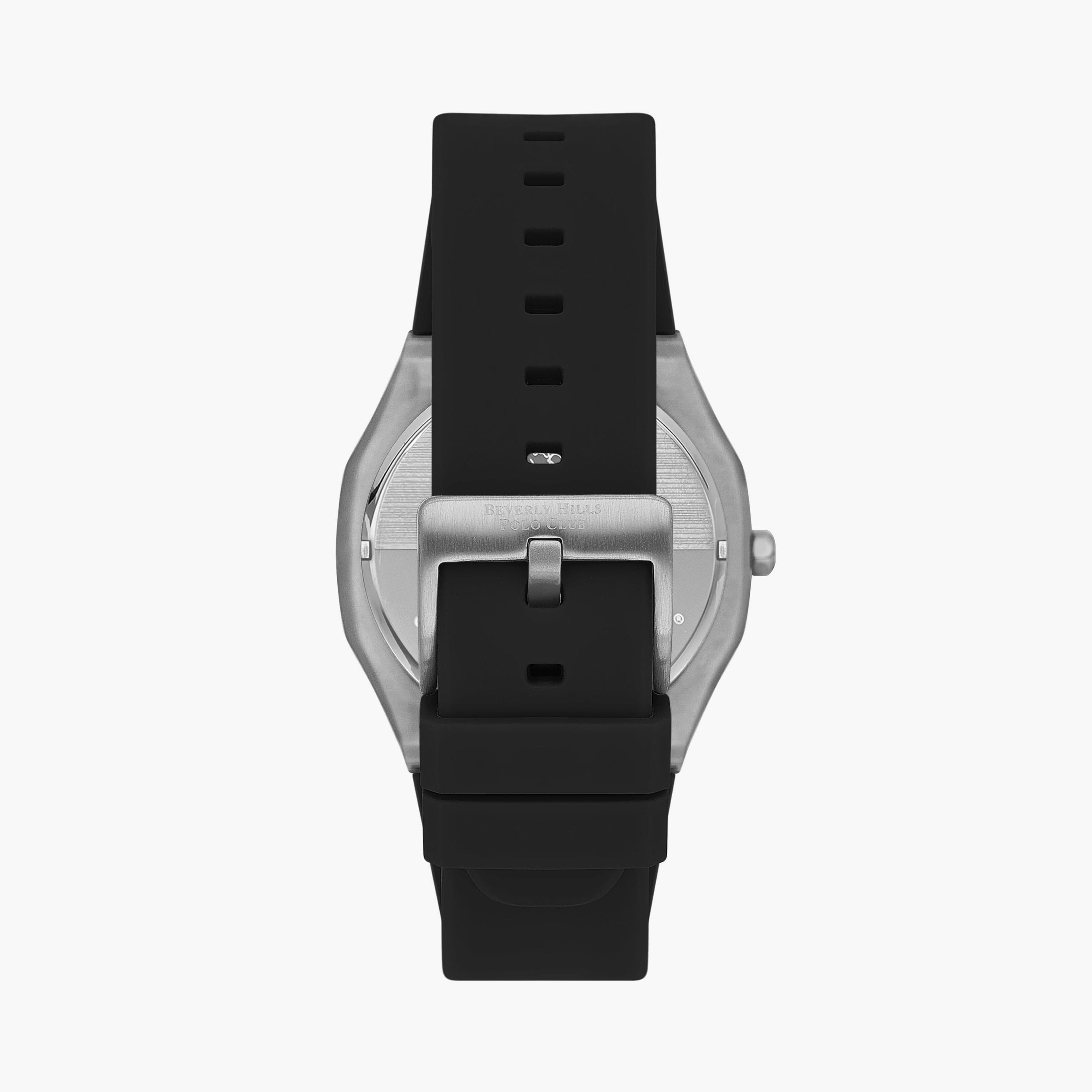 Beverly Hills Polo Club Men's Black Automatic Silicone Watch | BP3543X.351-men-watchesandjewellery-watches-image-3