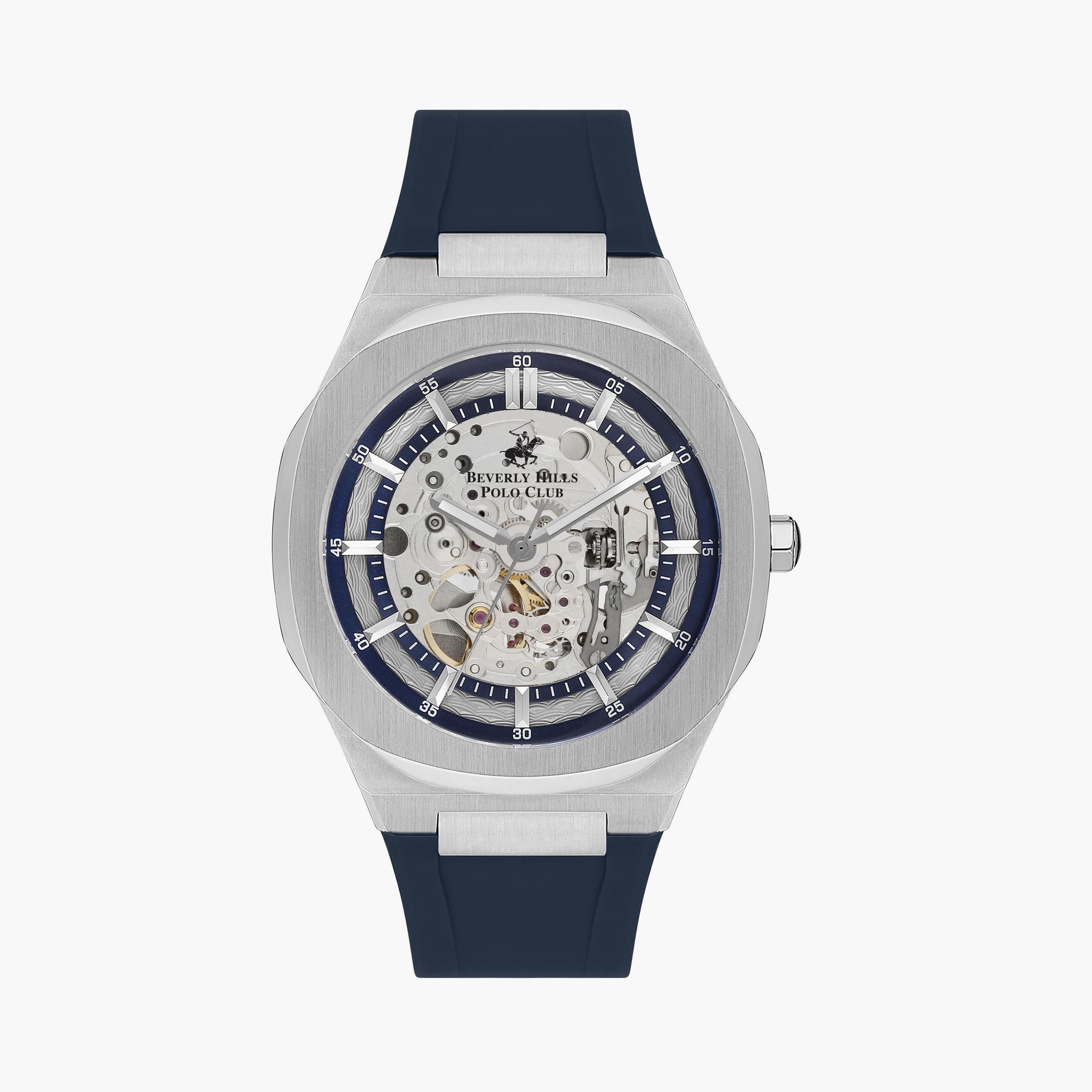 Beverly Hills Polo Club Men's Deep Navy Automatic Silicone Watch | BP3543X.399-men-watchesandjewellery-watches-image-1