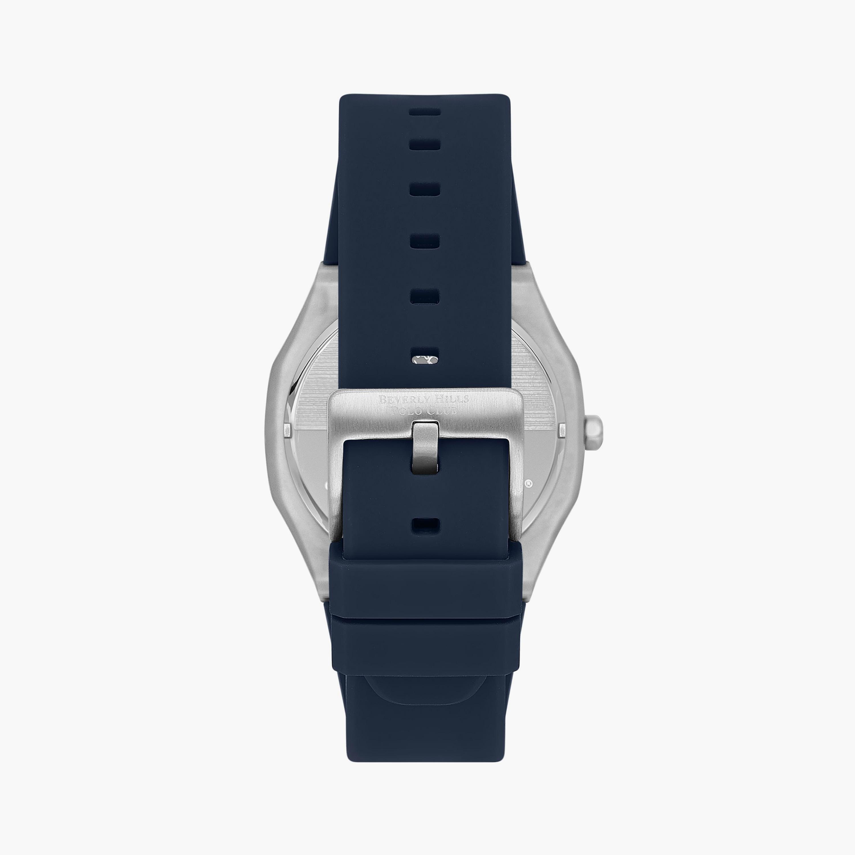 Beverly Hills Polo Club Men's Deep Navy Automatic Silicone Watch | BP3543X.399-men-watchesandjewellery-watches-image-3