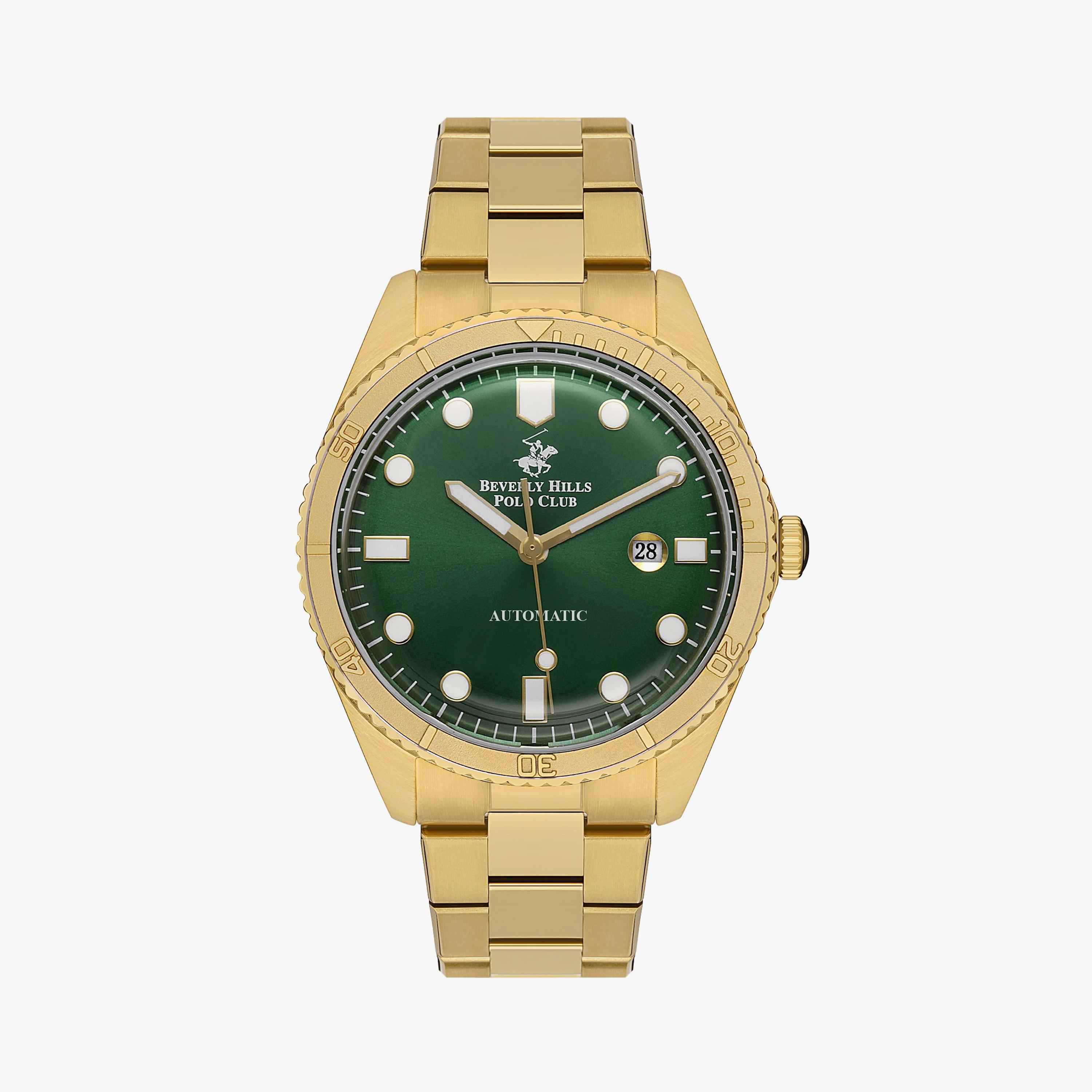 Beverly Hills Polo Club Men's Gold Automatic Metal Watch | BP3576X.170-men-watchesandjewellery-watches-image-1