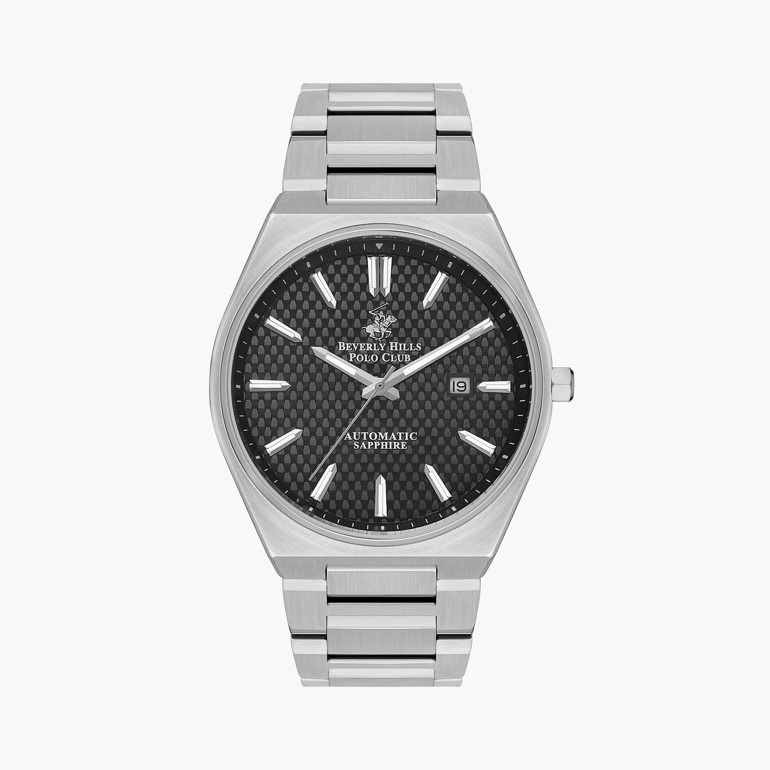 Beverly Hills Polo Club Men's Silver Automatic Metal Watch | BP3574X.350-men-watchesandjewellery-watches-image-1