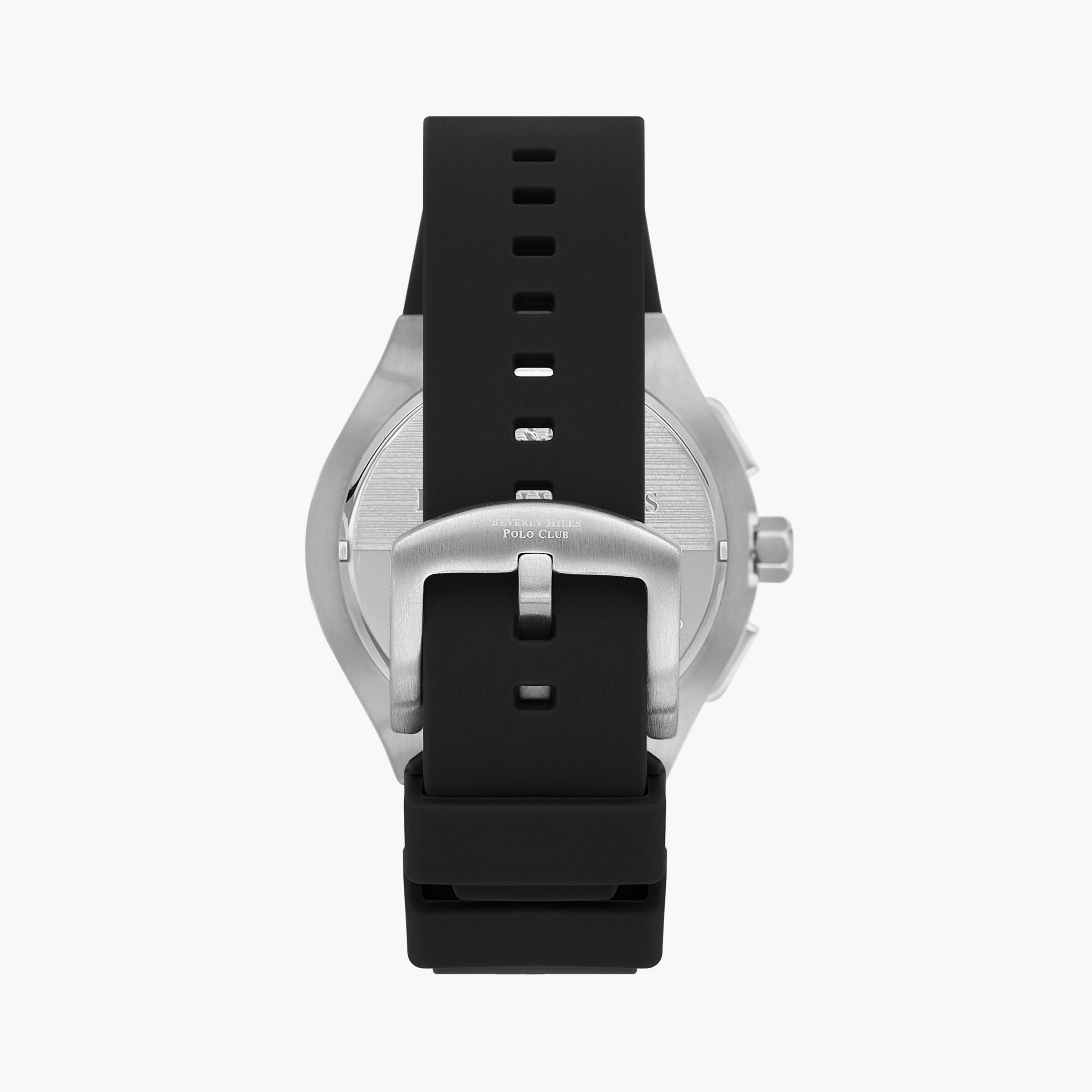 Beverly Hills Polo Club Men's Black Chronograph Silicone Watch | BP3535X.351-men-watchesandjewellery-watches-image-3