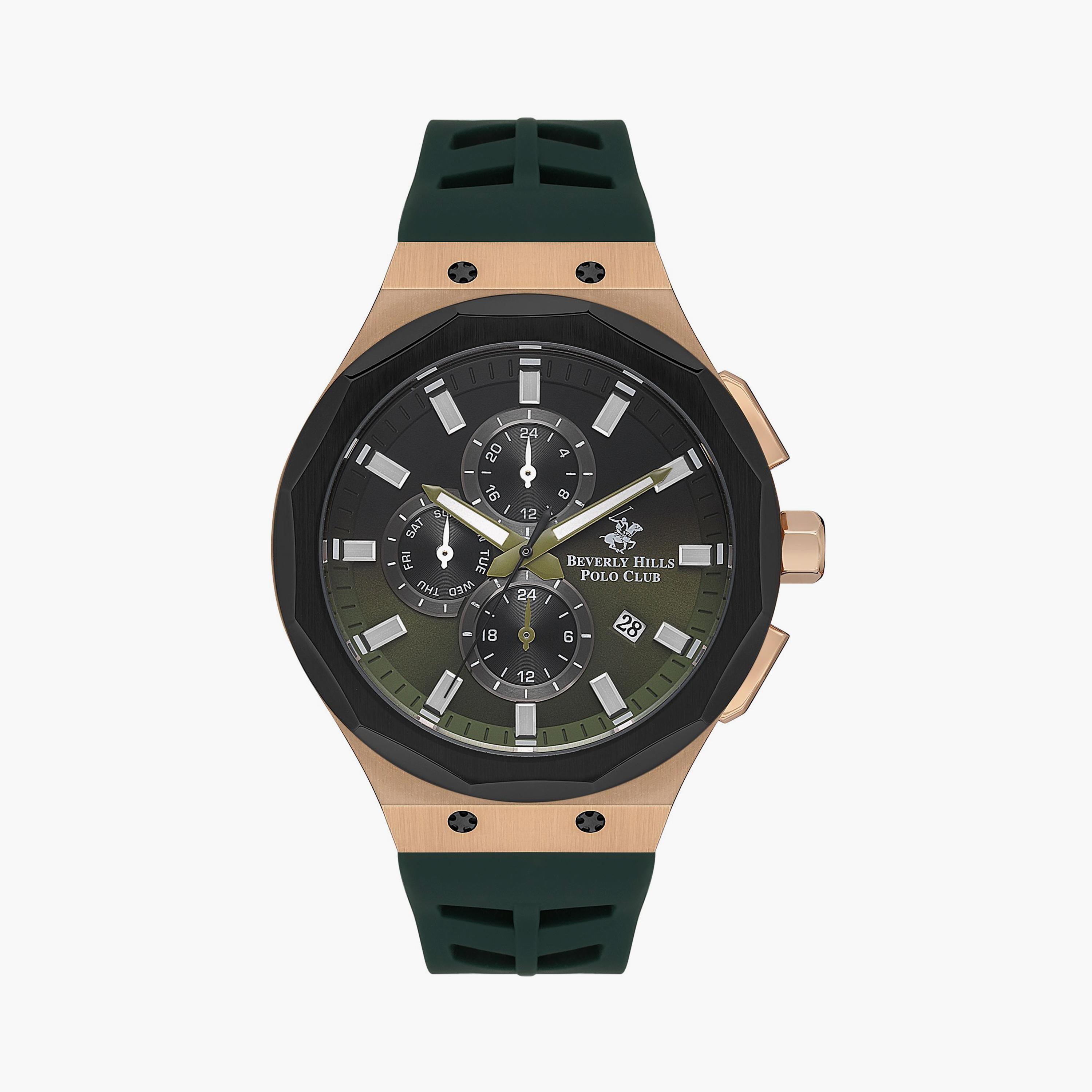 بيفرلي هيلز بولو كلوب ساعة يد رجالية كرونوغراف سيليكون أخضر BP3535X.875-men-watchesandjewellery-watches-image-1