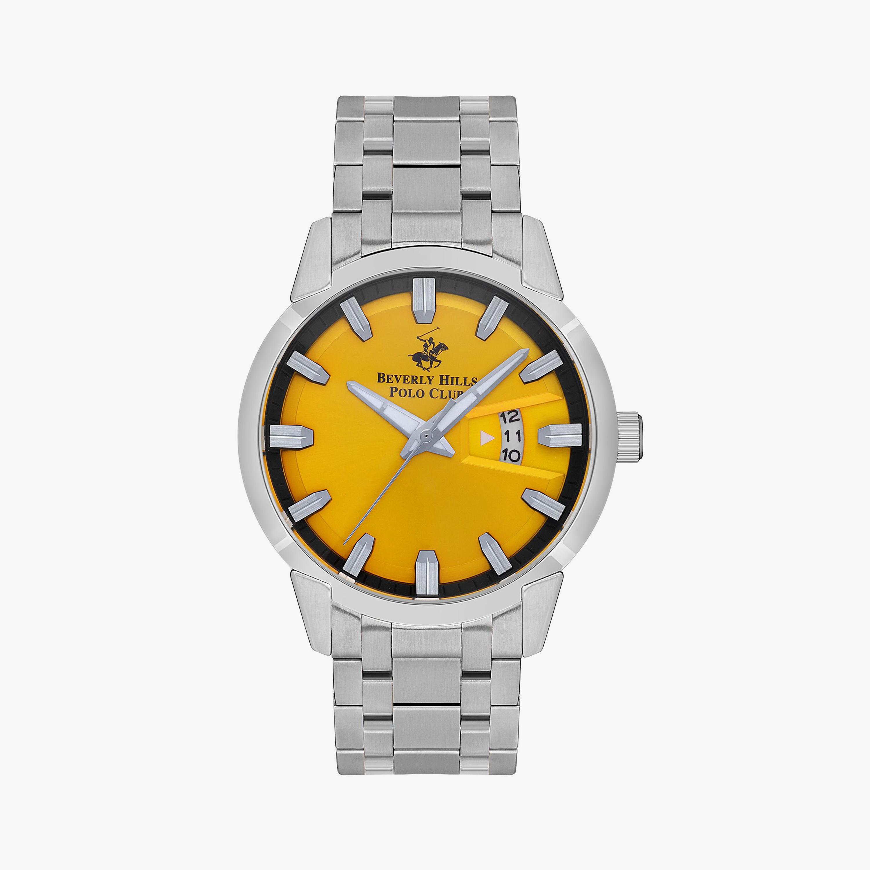 Beverly Hills Polo Club Men's Silver Analog Metal Watch | BP3536X.300-men-watchesandjewellery-watches-image-1