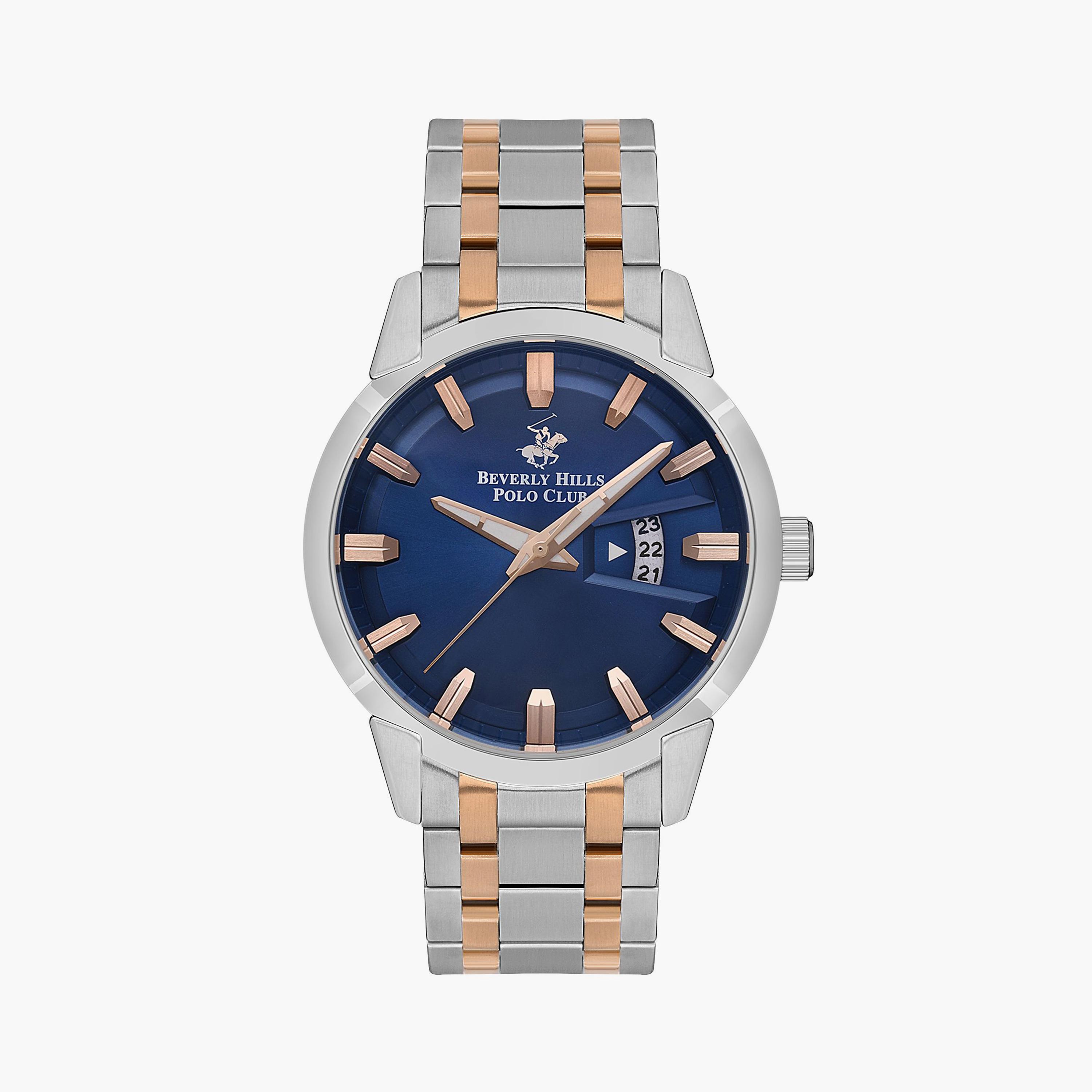 Beverly Hills Polo Club Men's Silver Analog Metal Watch | BP3536X.590-men-watchesandjewellery-watches-image-1