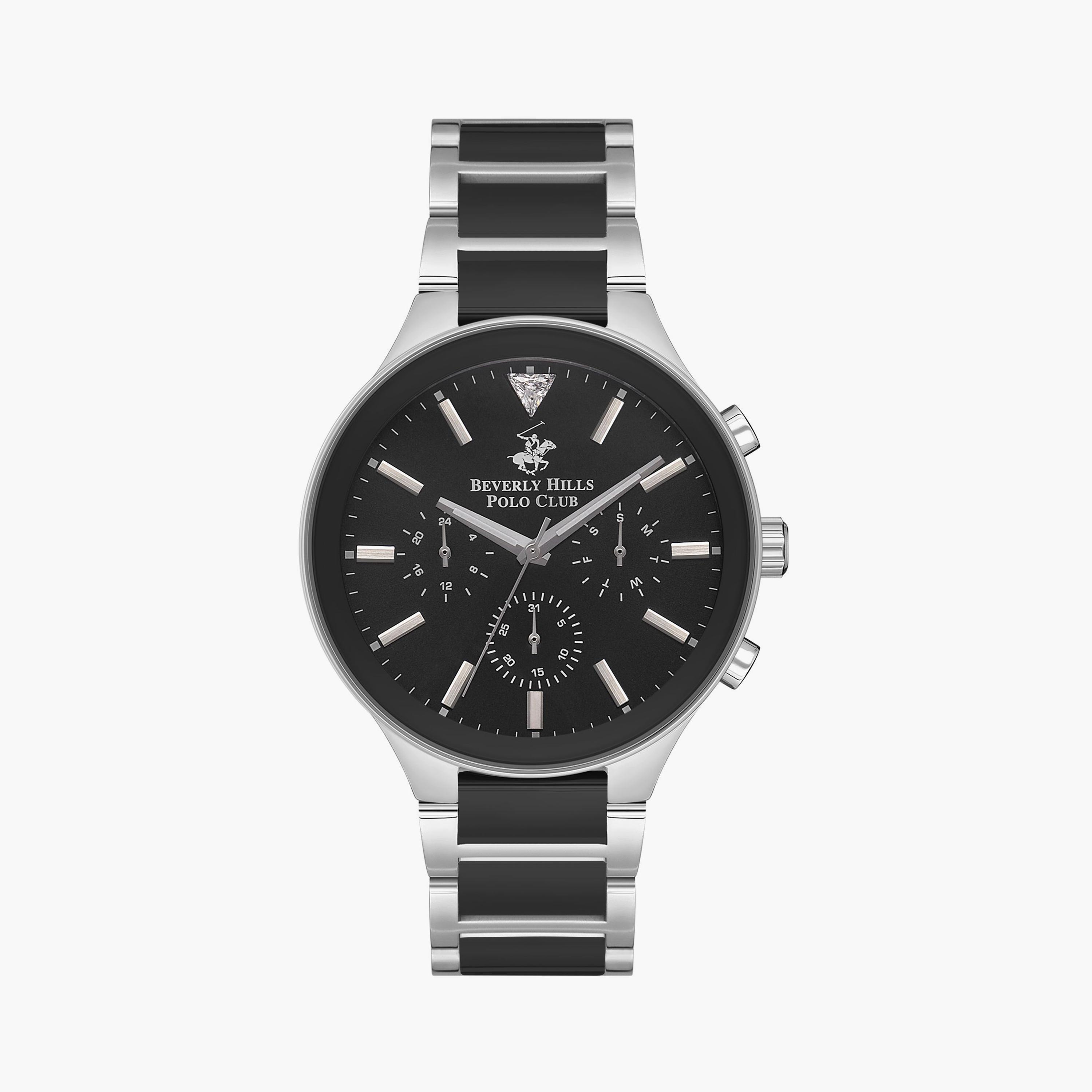 Beverly Hills Polo Club Men's Silver Chronograph Metal Watch | BP3594X.350-men-watchesandjewellery-watches-image-1