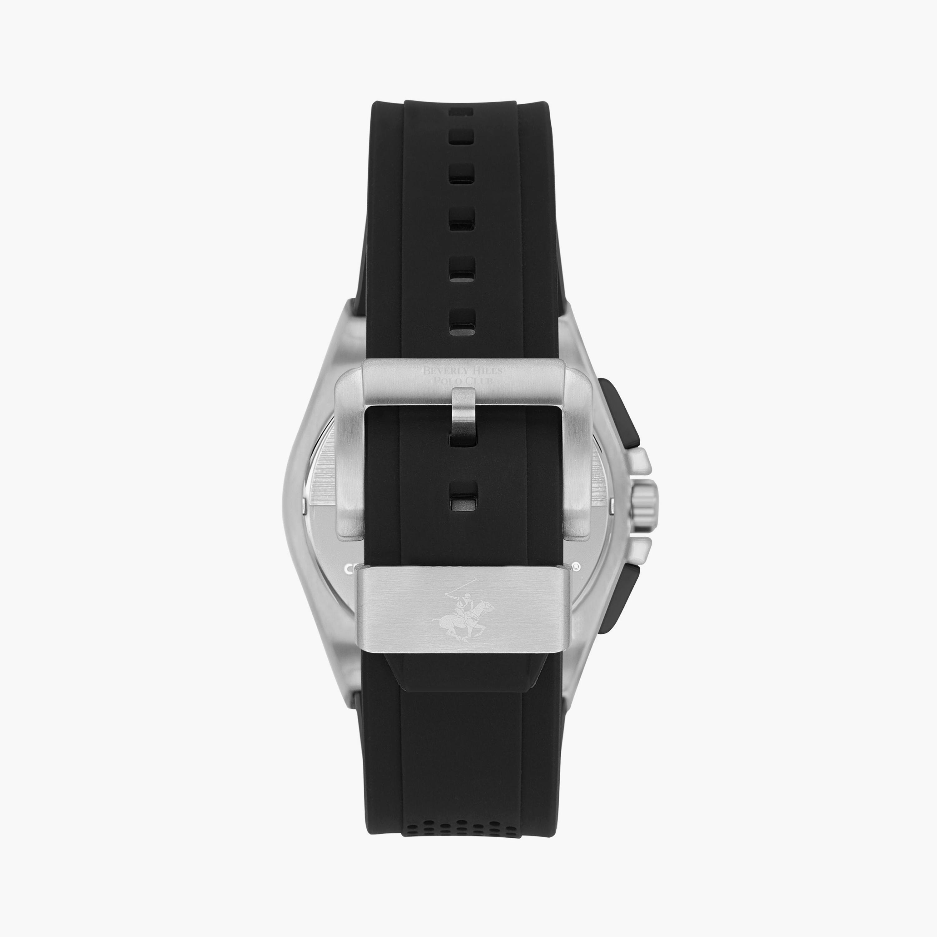 Beverly Hills Polo Club Men's Black Chronograph Silicone Watch | BP3541X.351-men-watchesandjewellery-watches-image-3