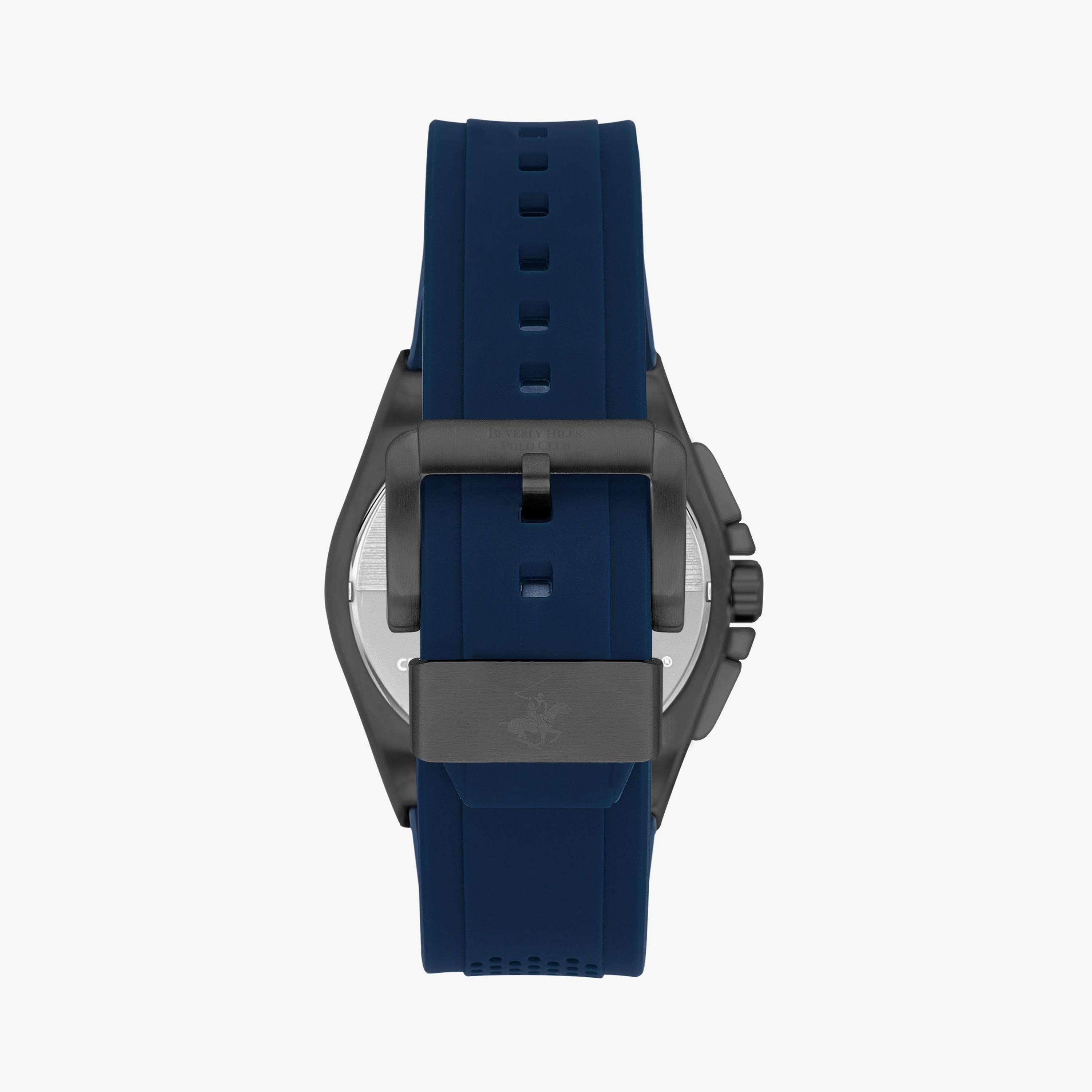 Beverly Hills Polo Club Men's Deep Navy Chronograph Silicone Watch | BP3541X.099-men-watchesandjewellery-watches-image-3