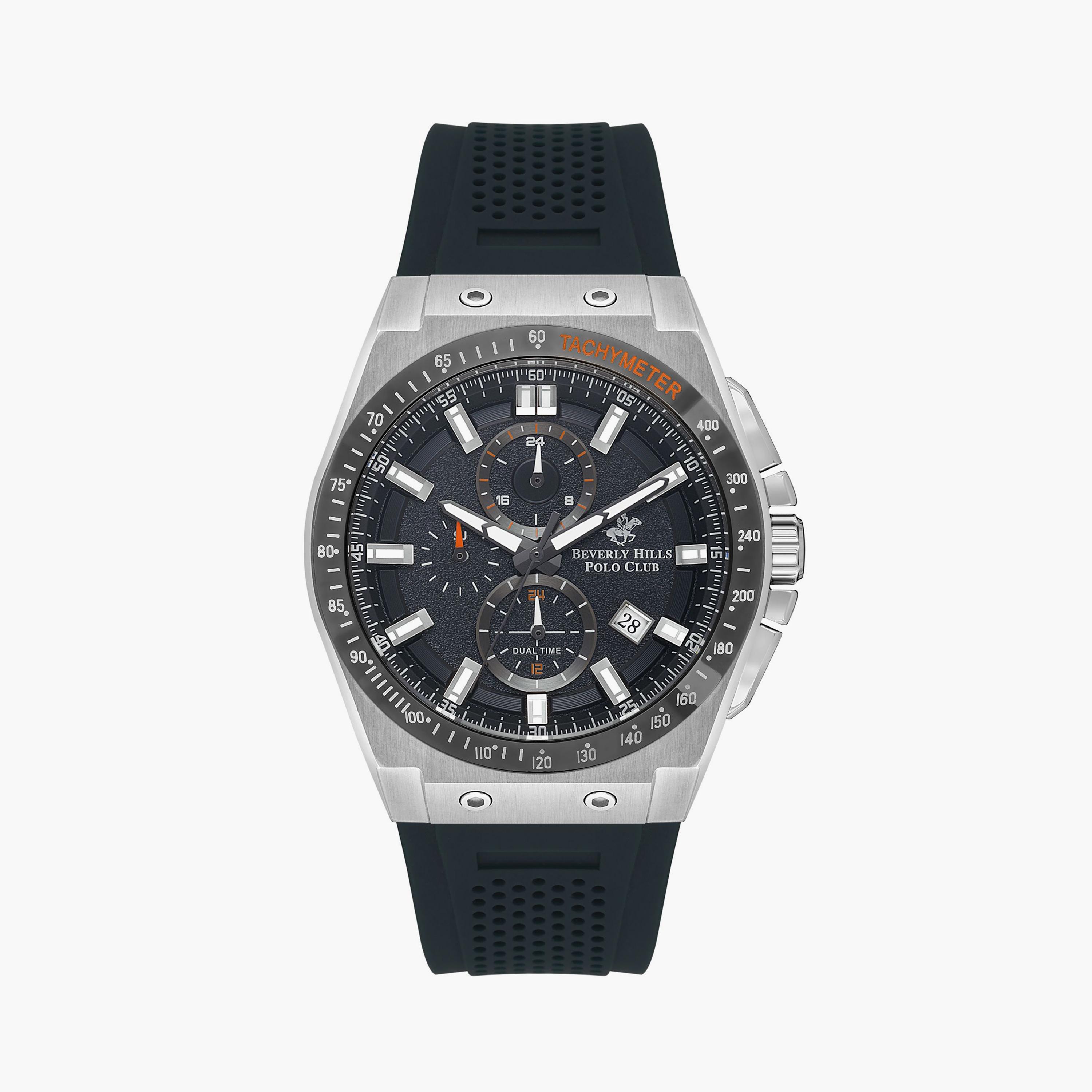 ساعة يد تناظرية فضية وذهبية بسوار ستانلس ستيل للرجال من أوماكس - 00HBC283N007-men-watchesandjewellery-watches-image-1