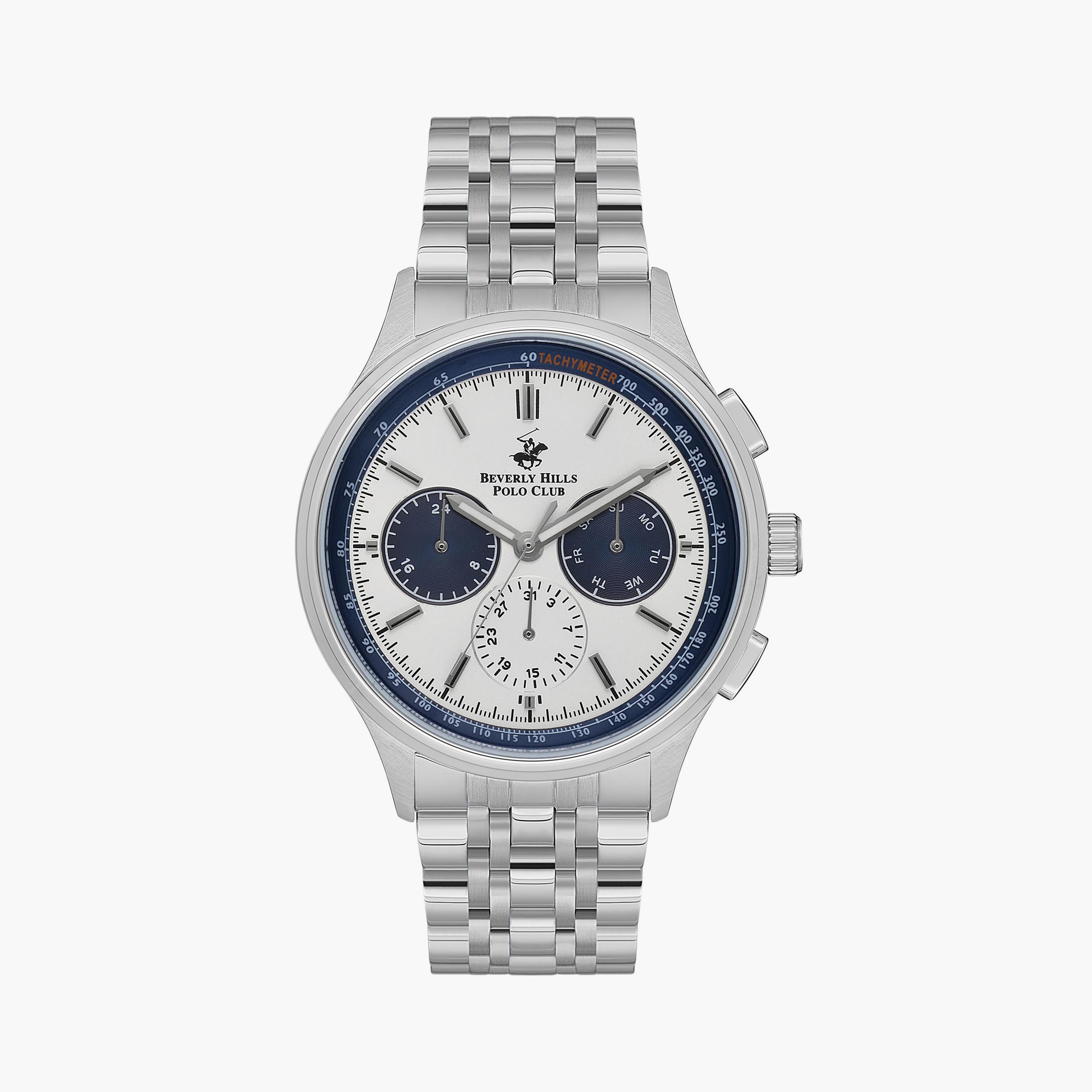 بيفرلي هيلز بولو كلوب ساعة يد رجالية كرونوغراف معدن فضي BP3556X.390-men-watchesandjewellery-watches-image-1