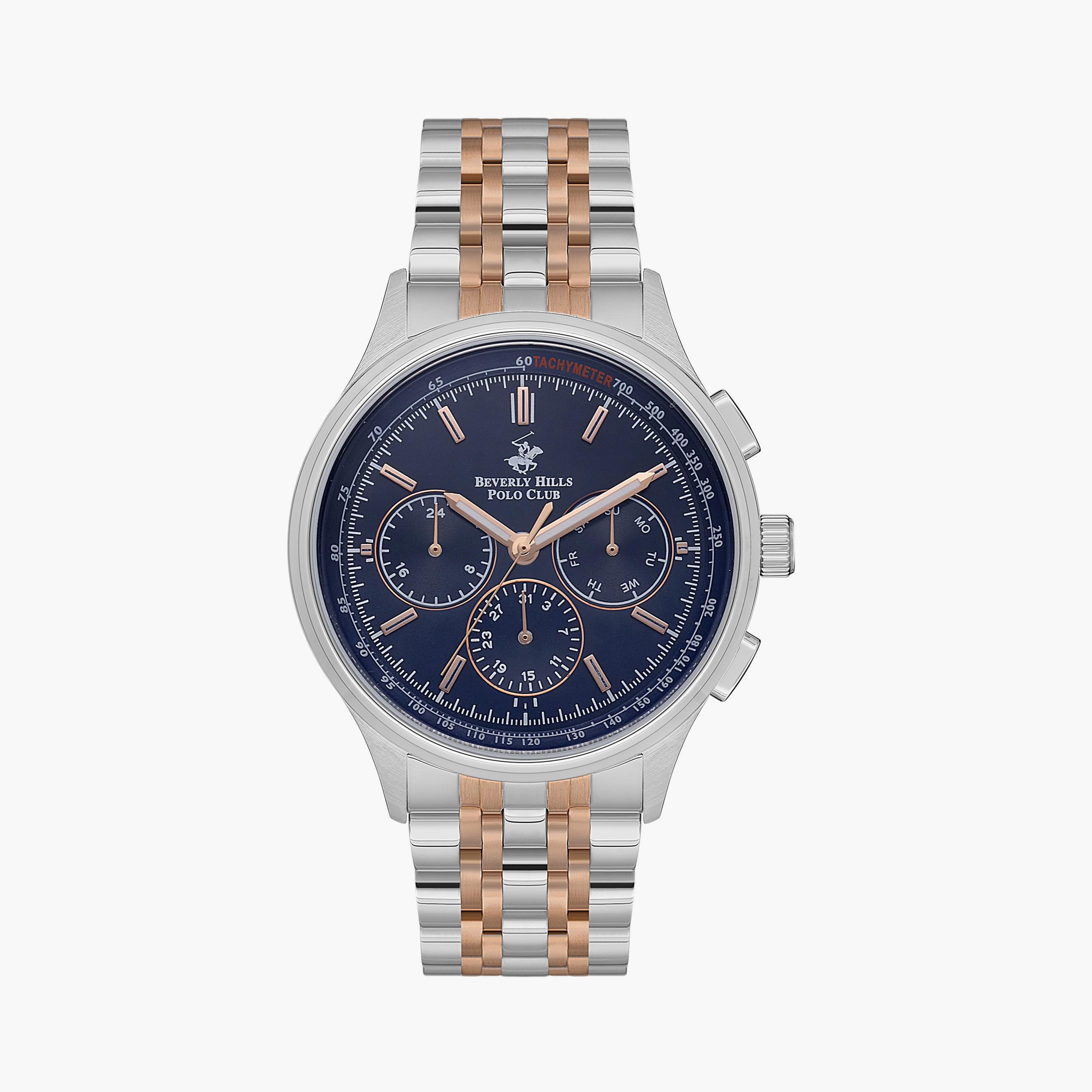 Beverly Hills Polo Club Men's Silver Chronograph Metal Watch | BP3556X.590-men-watchesandjewellery-watches-image-1