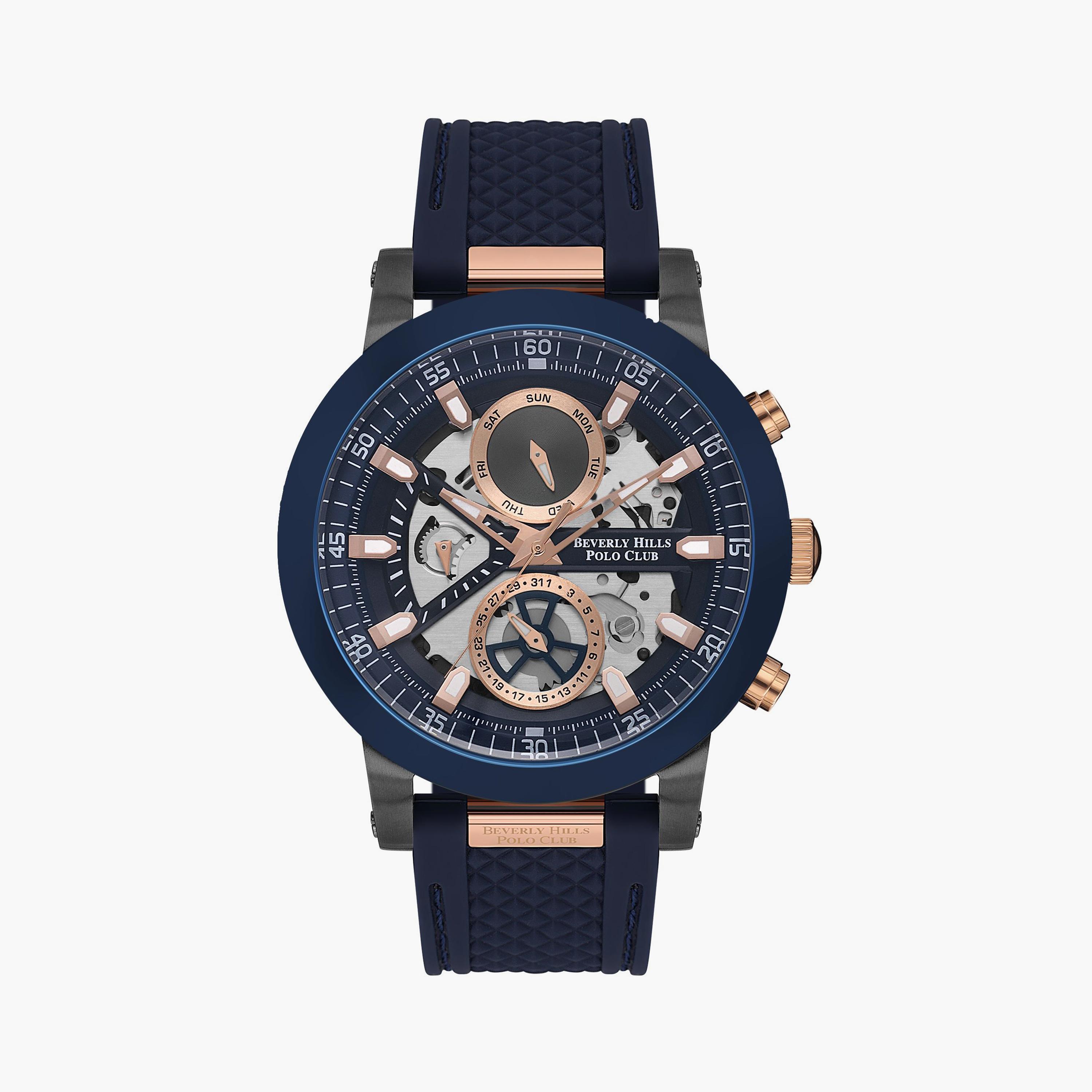 بيفرلي هيلز بولو كلوب ساعة يد رجالية كرونوغراف سيليكون كحلي BP3555X.099-men-watchesandjewellery-watches-image-1