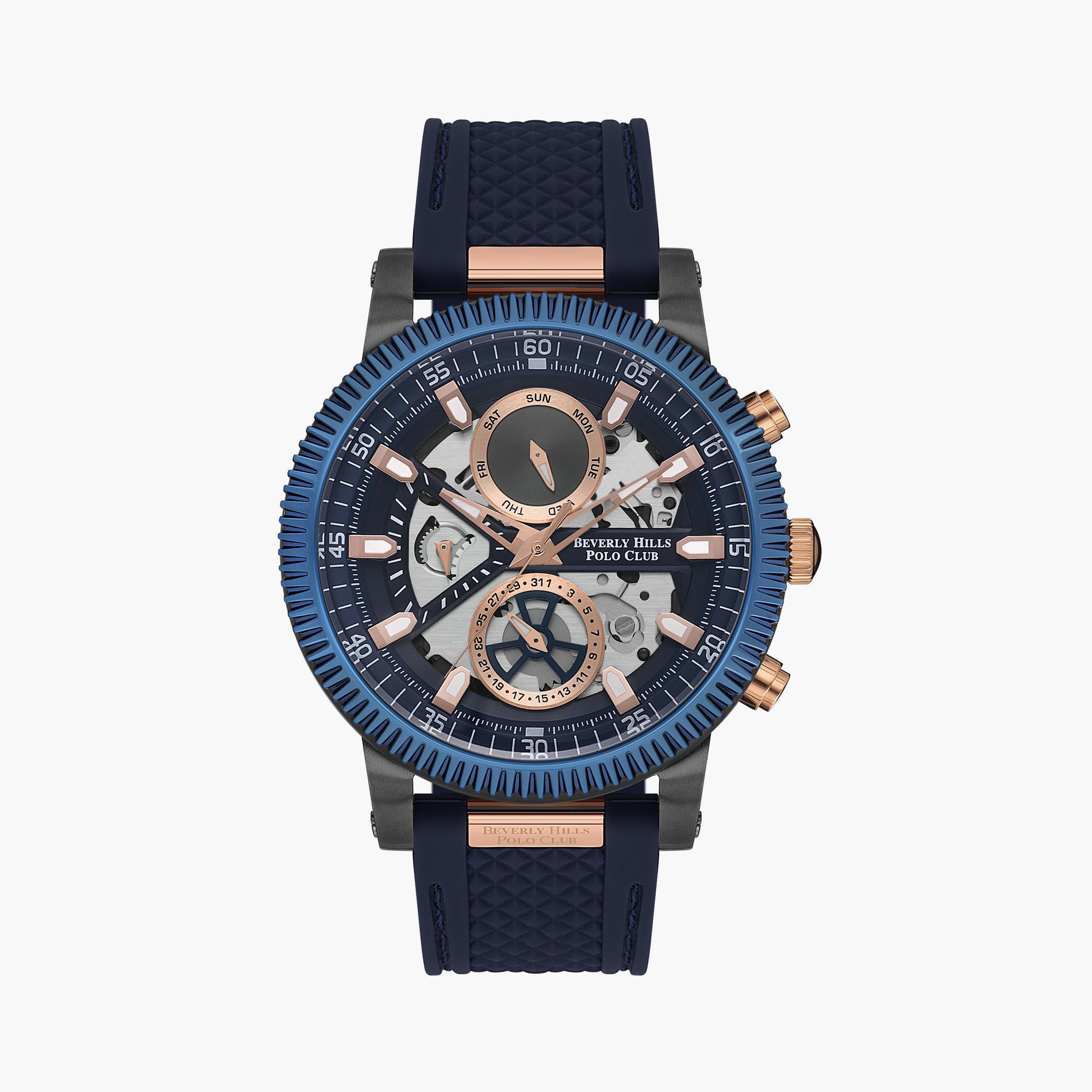 بيفرلي هيلز بولو كلوب ساعة يد رجالية كرونوغراف سيليكون كحلي BP3555X.099-men-watchesandjewellery-watches-image-2