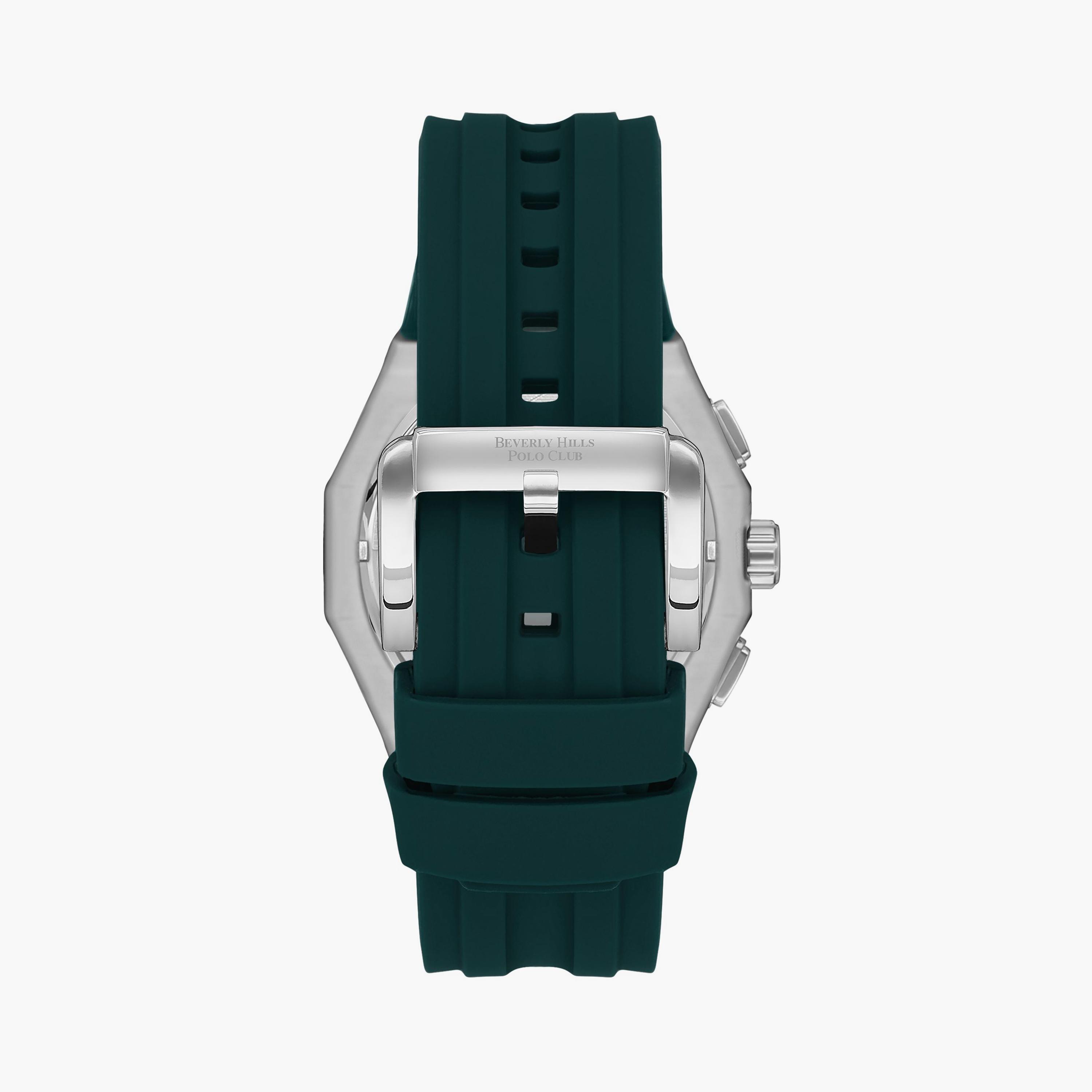 Beverly Hills Polo Club Men's Green Chronograph Silicone Watch | BP3557X.375-men-watchesandjewellery-watches-image-3