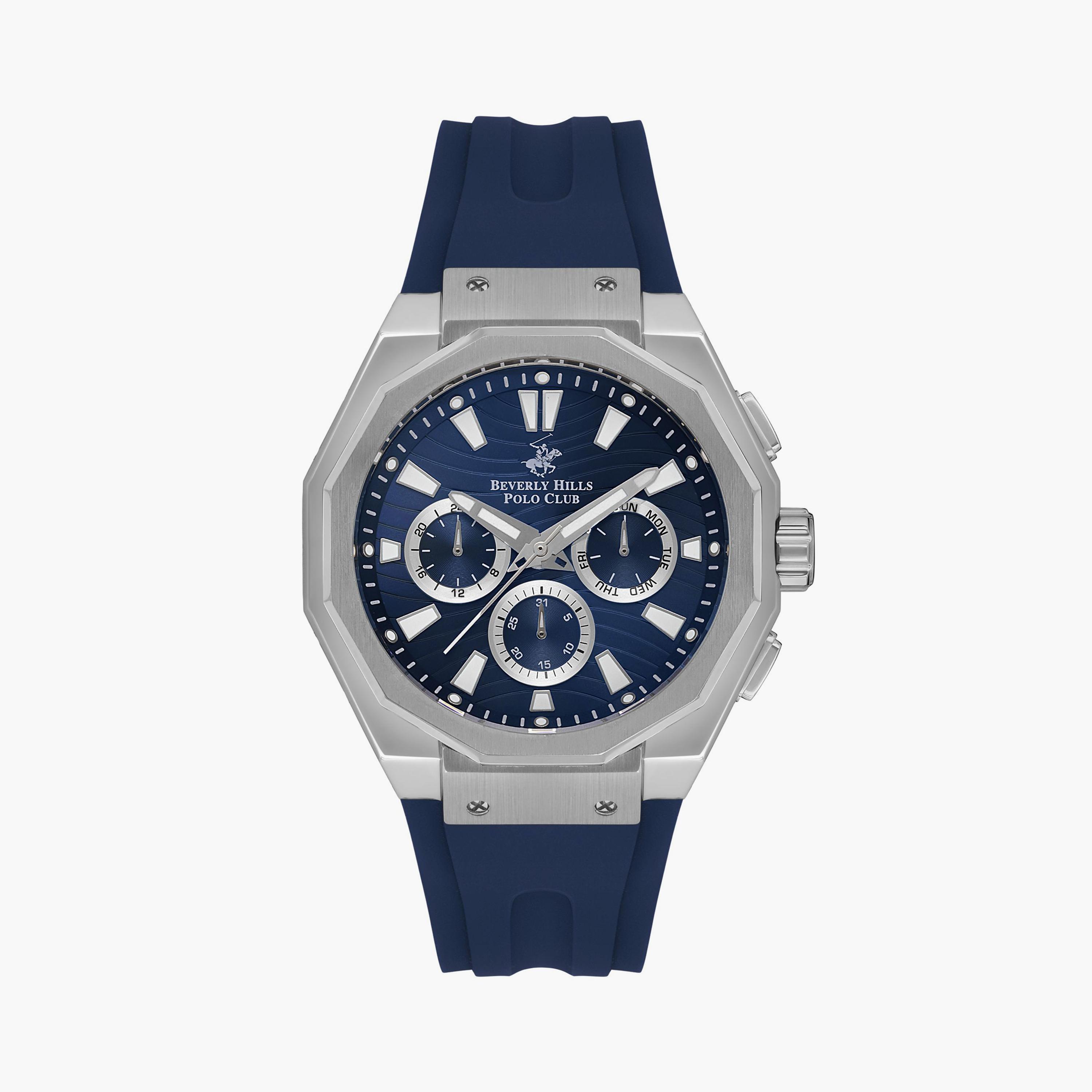 بيفرلي هيلز بولو كلوب ساعة يد رجالية كرونوغراف سيليكون كحلي BP3557X.399-men-watchesandjewellery-watches-image-1