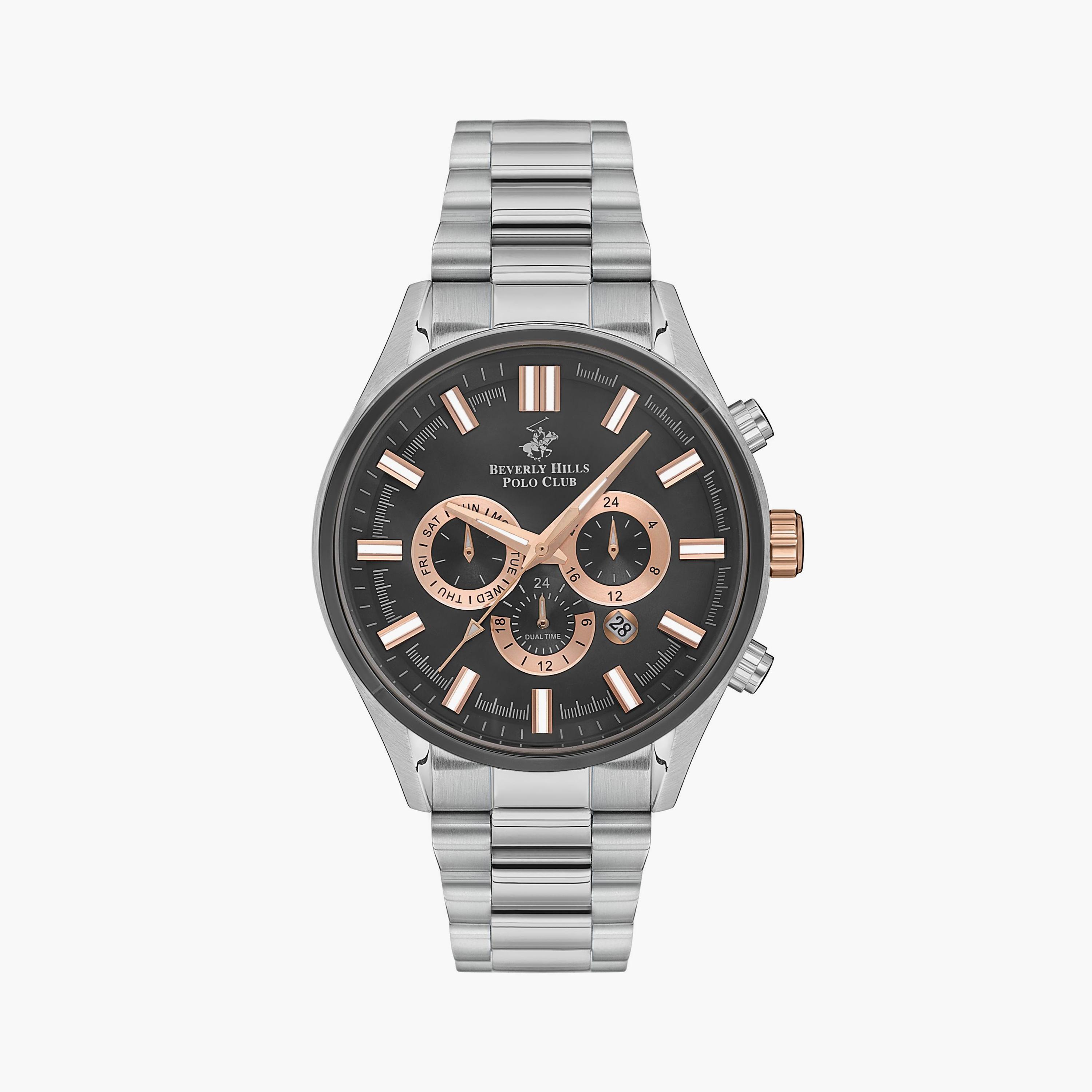 بيفرلي هيلز بولو كلوب ساعة يد رجالية كرونوغراف معدن فضي BP3395X.360-men-watchesandjewellery-watches-image-1