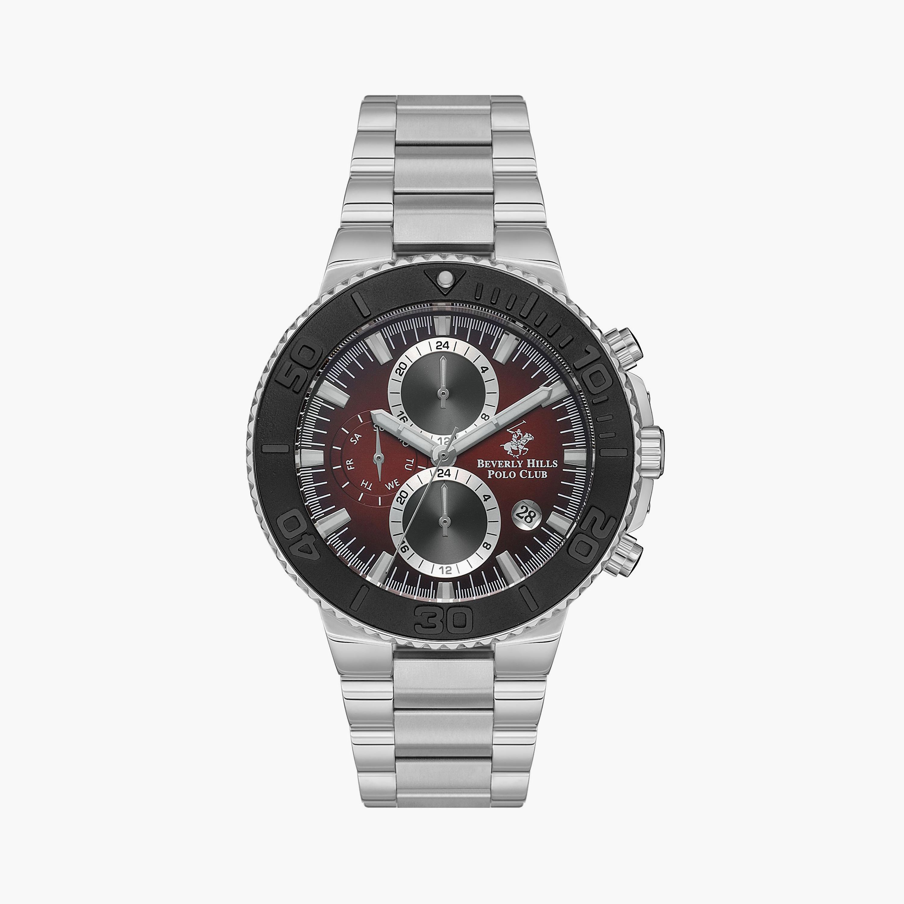 بيفرلي هيلز بولو كلوب ساعة يد رجالية كرونوغراف معدن فضي BP3540X.380-men-watchesandjewellery-watches-image-1