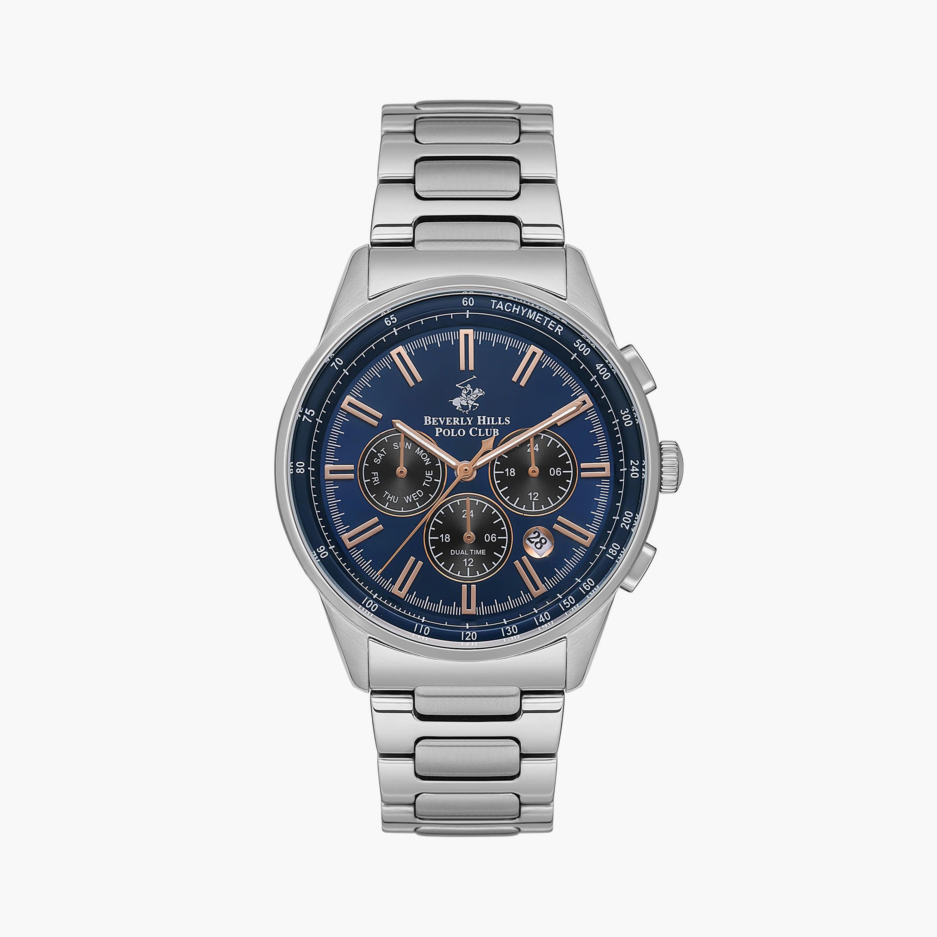 بيفرلي هيلز بولو كلوب ساعة يد رجالية كرونوغراف معدن فضي BP3551X.390-men-watchesandjewellery-watches-image-1