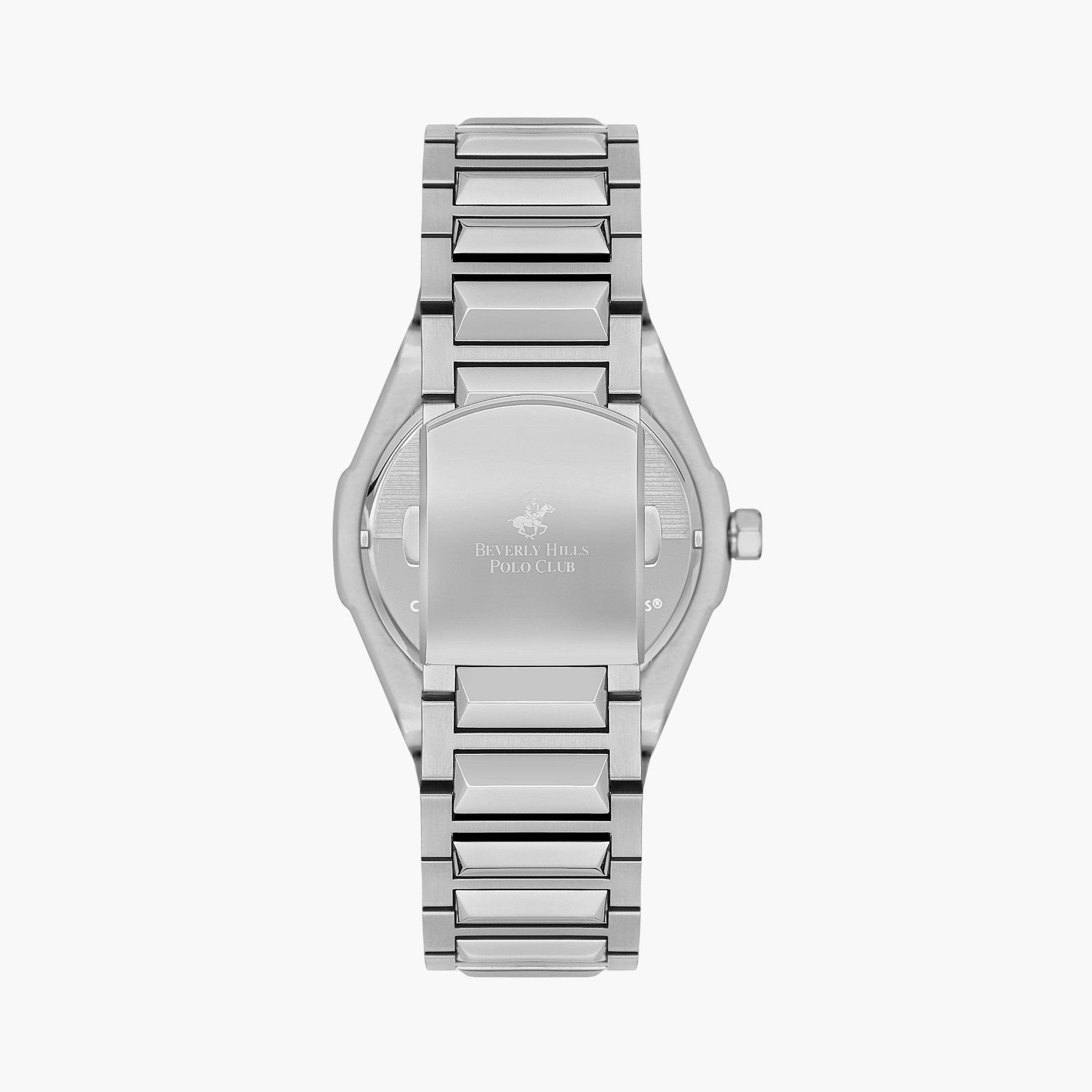 Beverly Hills Polo Club Men's Silver Analog Metal Watch | BP3554X.300-men-watchesandjewellery-watches-image-3
