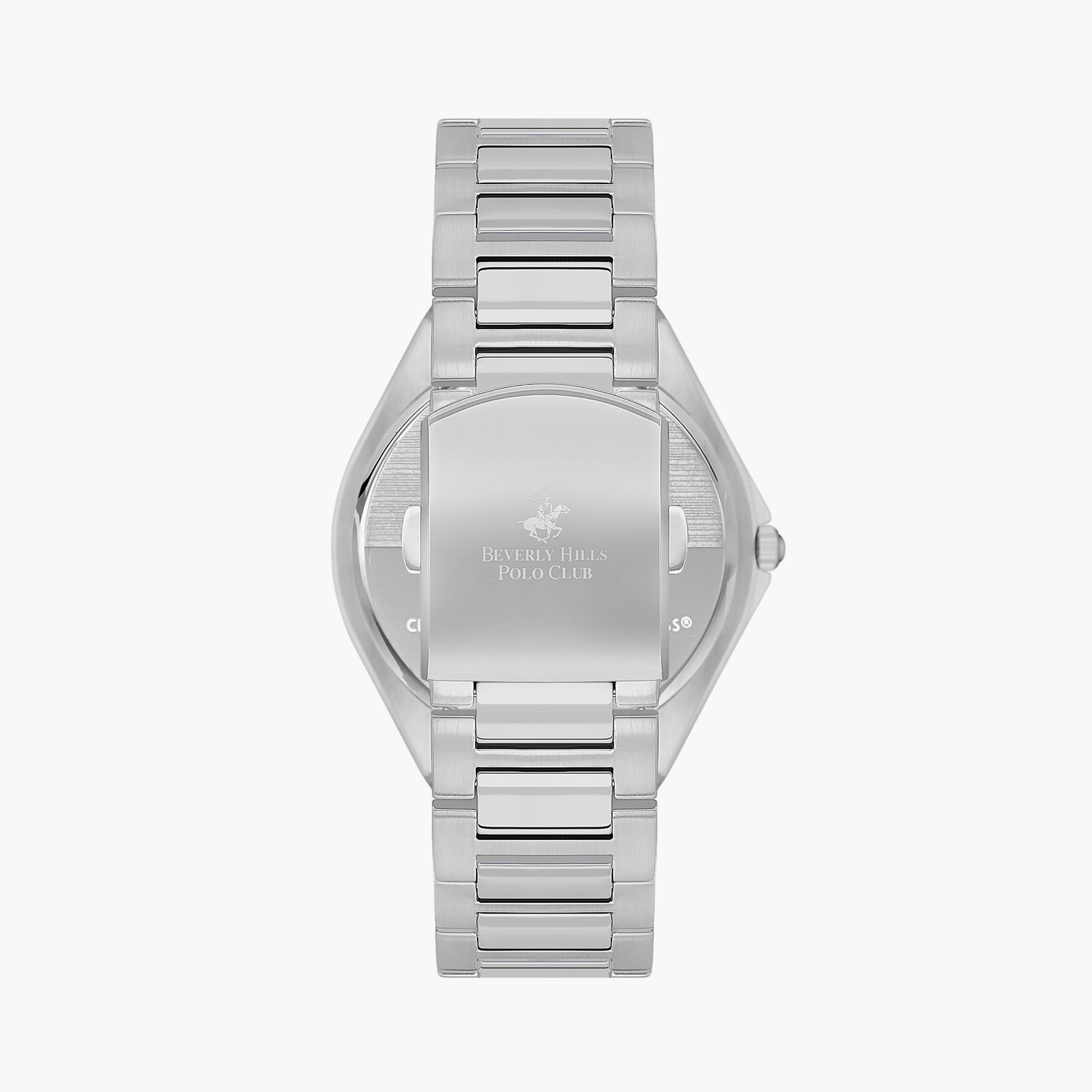 Beverly Hills Polo Club Men's Silver Analog Metal Watch | BP3545X.370-men-watchesandjewellery-watches-image-3