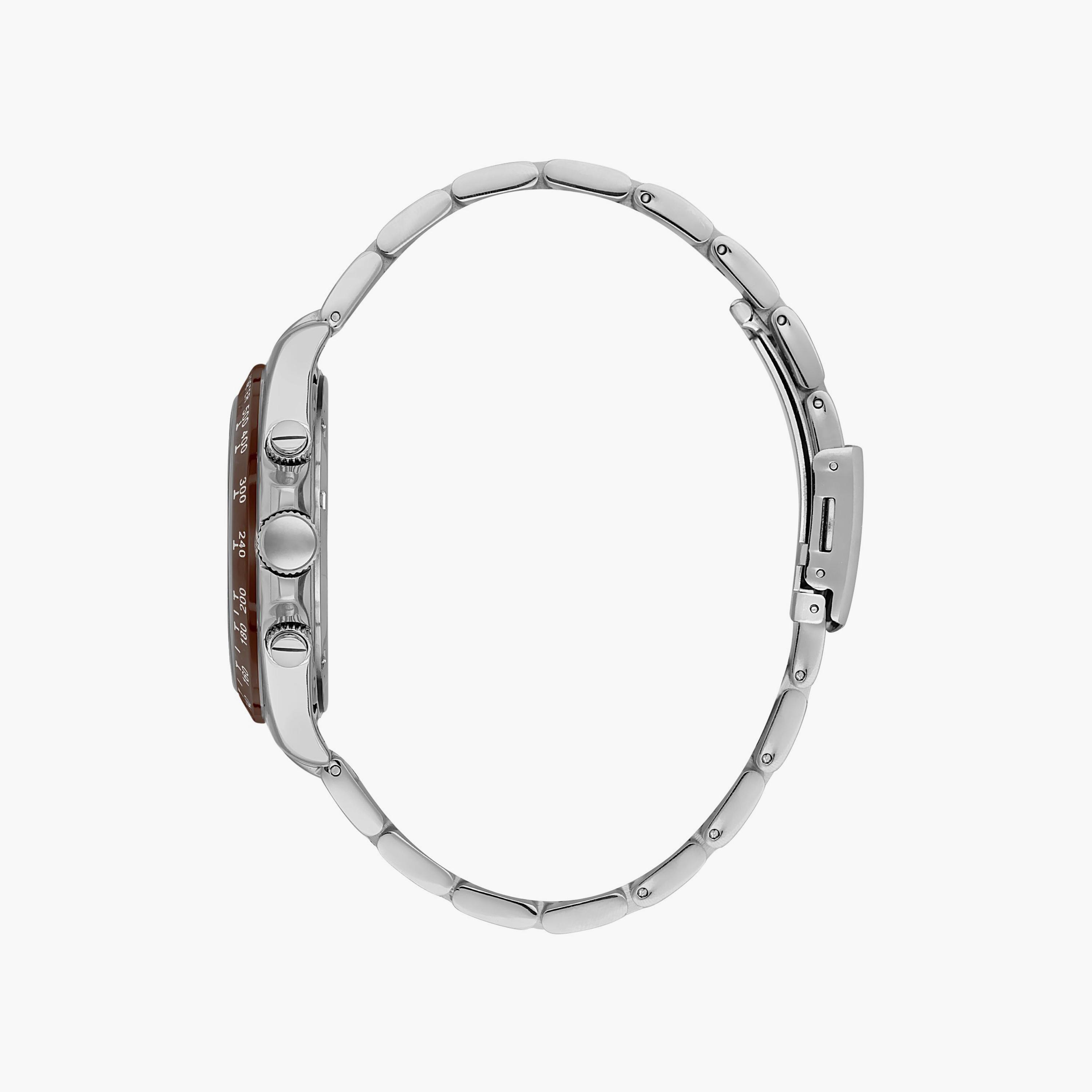 ساعة يد تناظرية فضية وذهبية بسوار ستانلس ستيل للنساء من أوماكس - 00JDP030N002-men-watchesandjewellery-watches-image-2