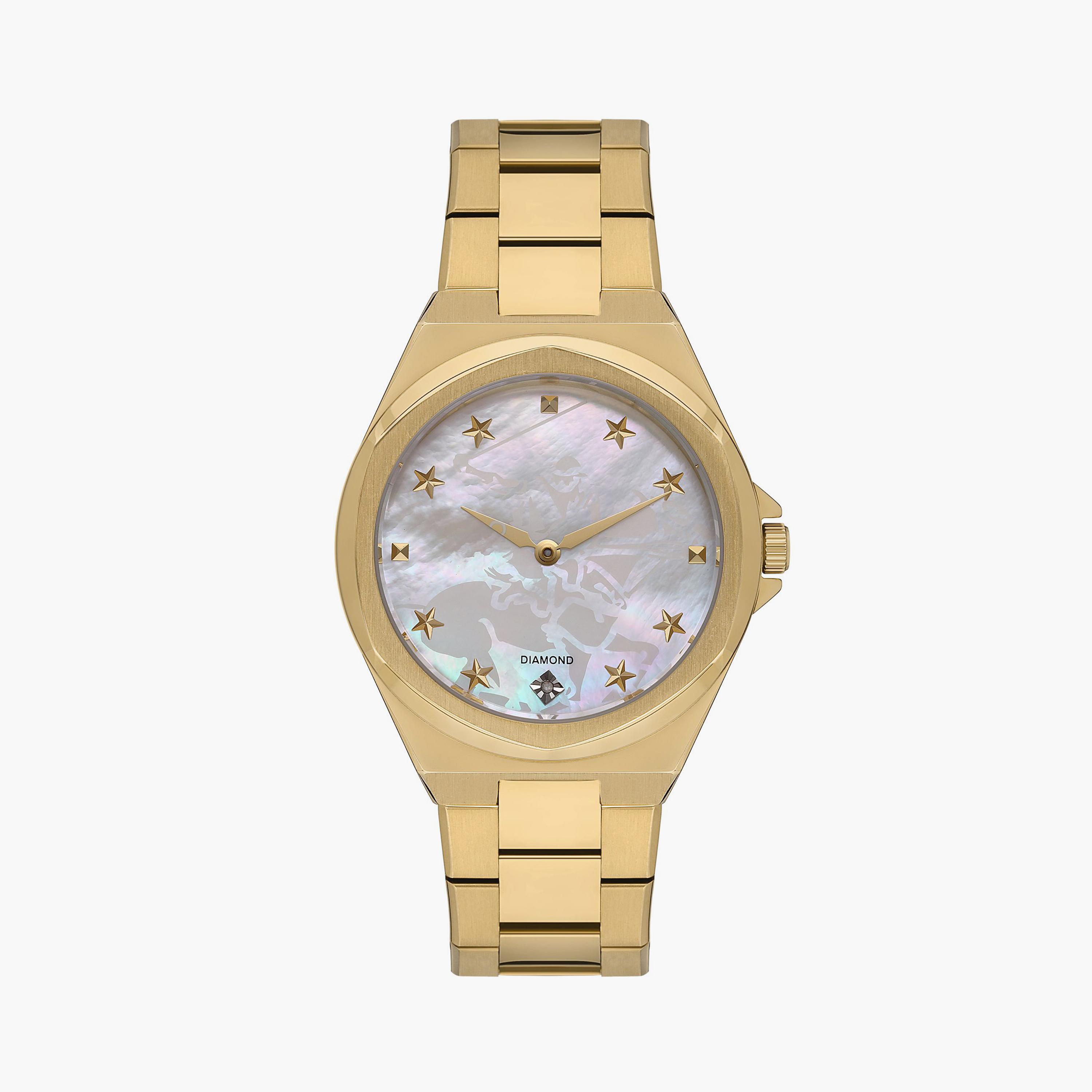 Beverly Hills Polo Club Women's Gold Analog Metal Watch | BP3570X.120 | 37 MM-women-watchesandjewellery-watches-image-2