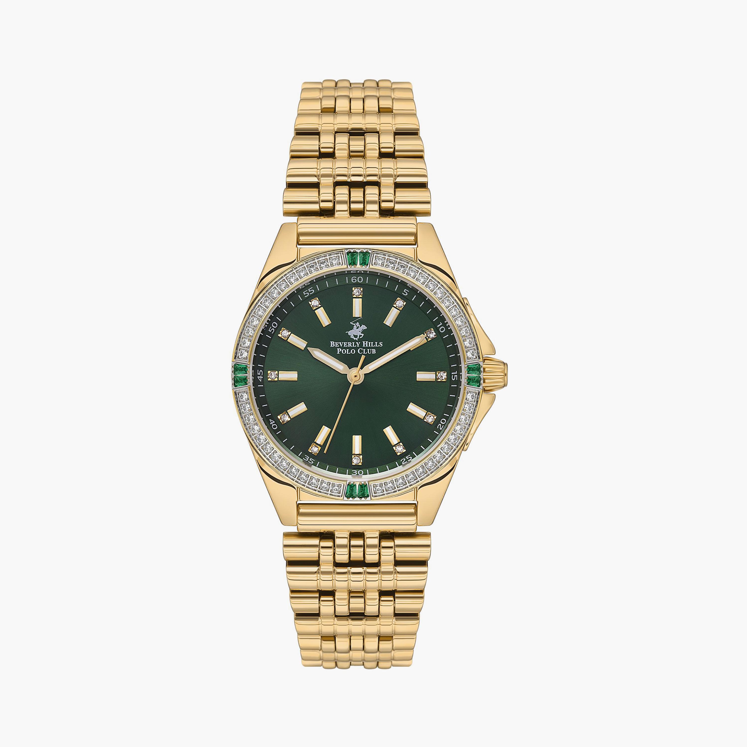 بيفرلي هيلز بولو كلوب ساعة يد نسائية تناظرية معدن ذهبي BP3587C.170-women-watchesandjewellery-watches-image-1