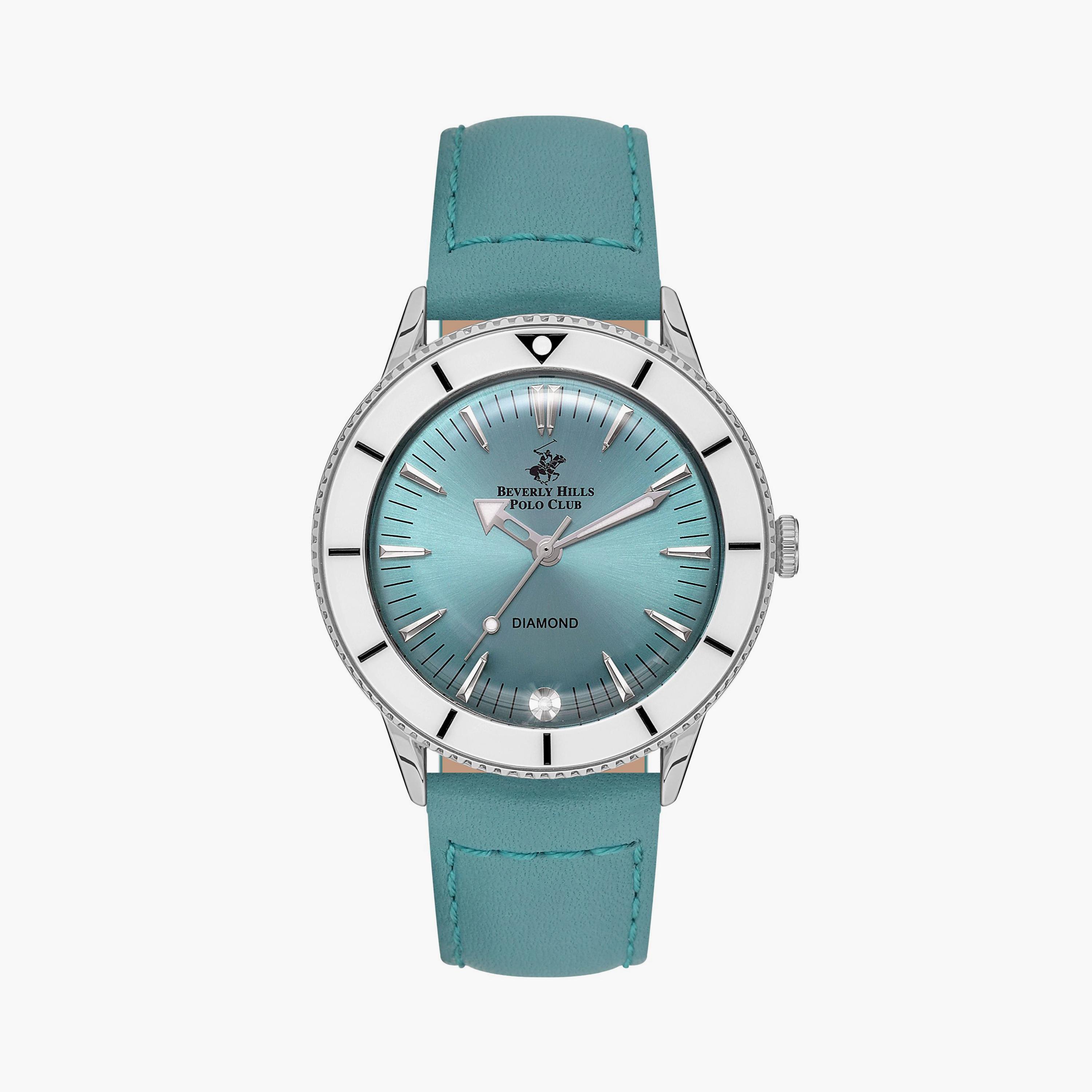 بيفرلي هيلز بولو كلوب ساعة يد نسائية تناظرية جلد أزرق BP3580C.307-women-watchesandjewellery-watches-image-1