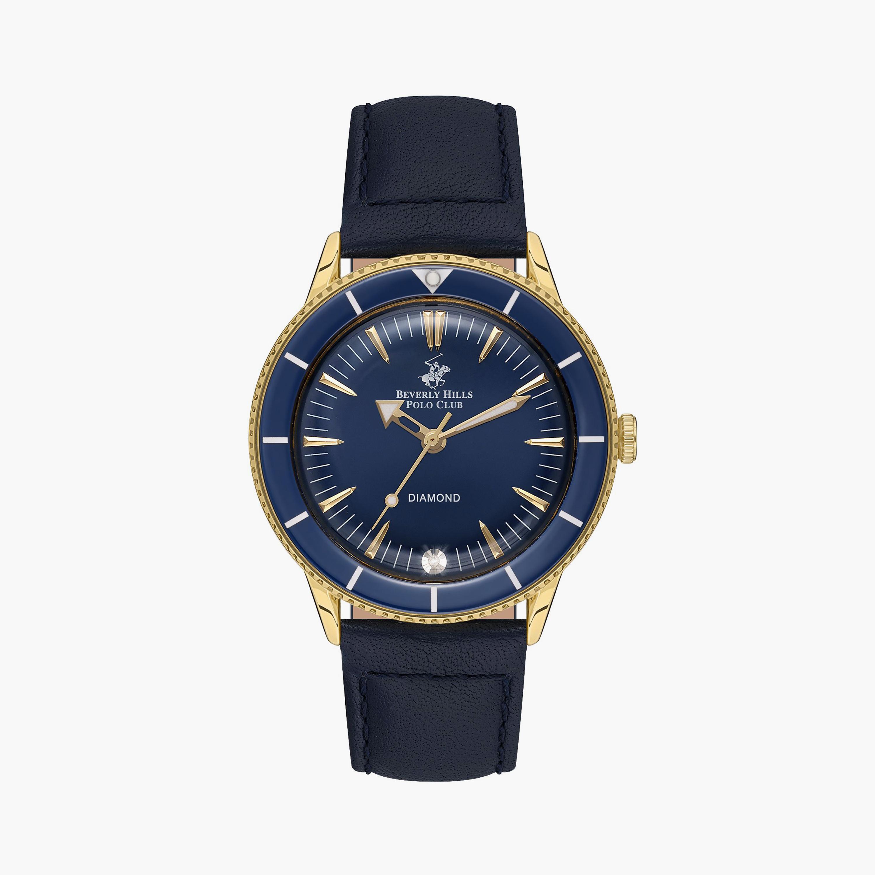 بيفرلي هيلز بولو كلوب ساعة يد نسائية تناظرية جلد كحلي BP3580C.199-women-watchesandjewellery-watches-image-1