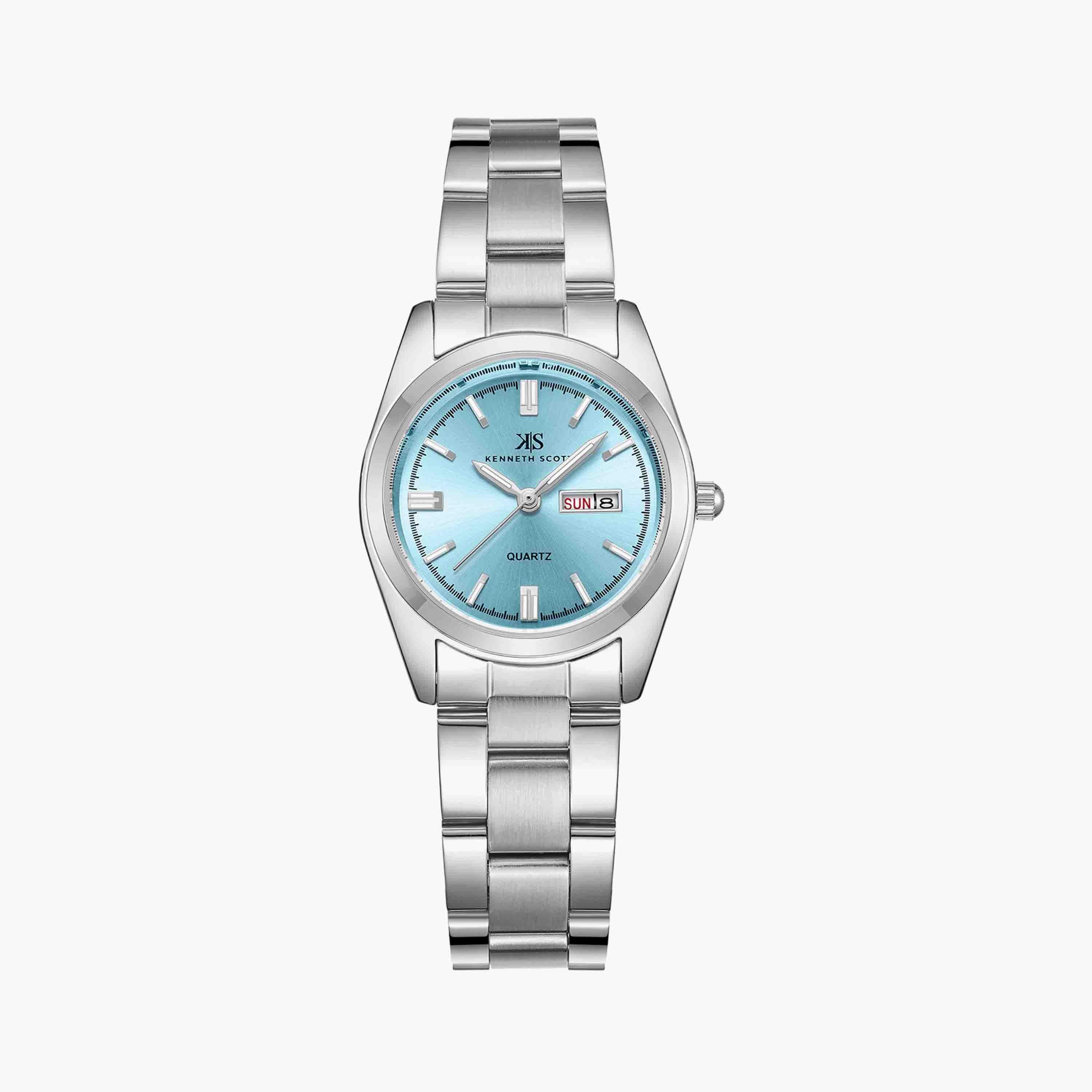 كينيث سكوت ساعة يد تناظرية ستانلس ستيل فضي K23543-SBSL-women-watchesandjewellery-watches-image-1