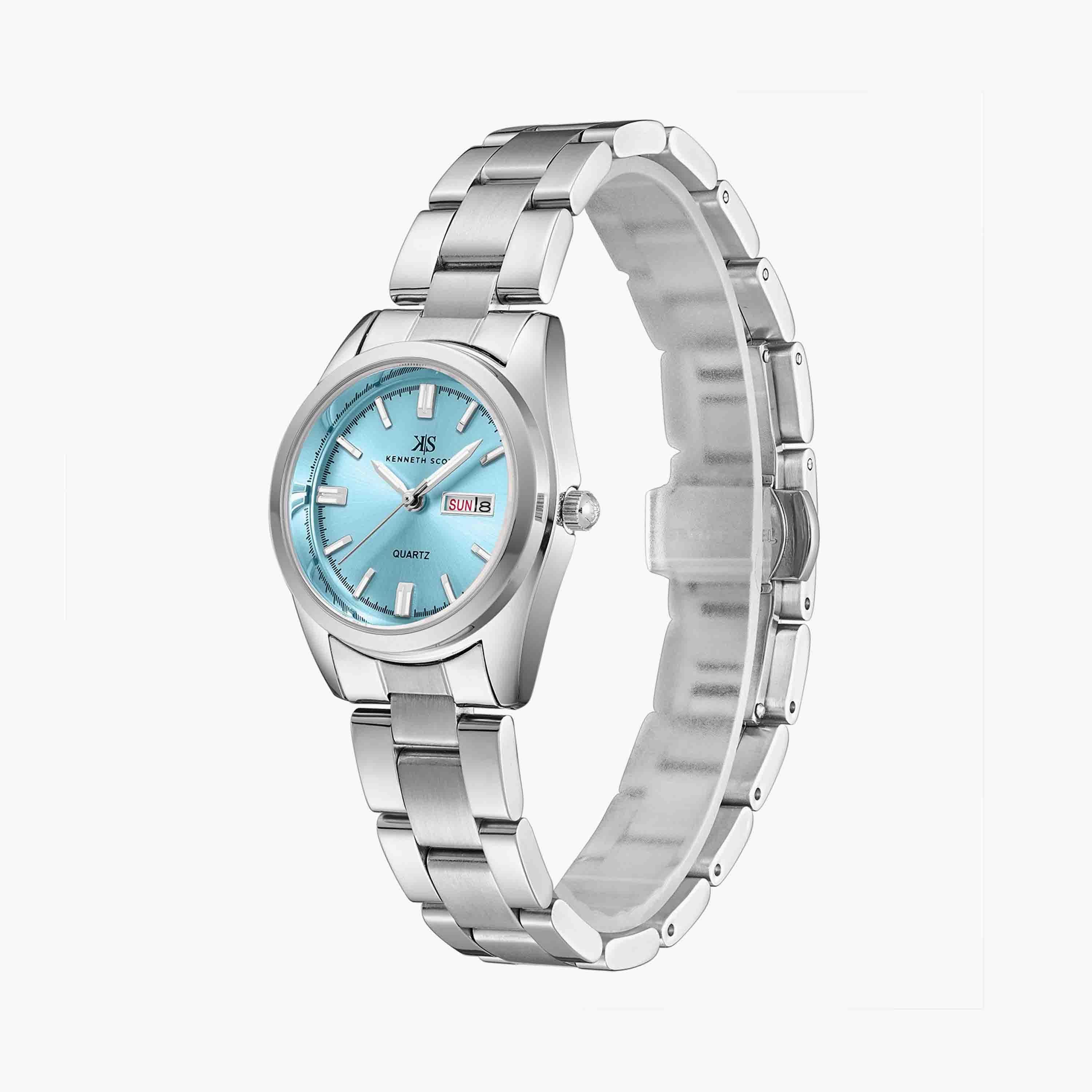 كينيث سكوت ساعة يد تناظرية ستانلس ستيل فضي K23543-SBSL-women-watchesandjewellery-watches-image-2