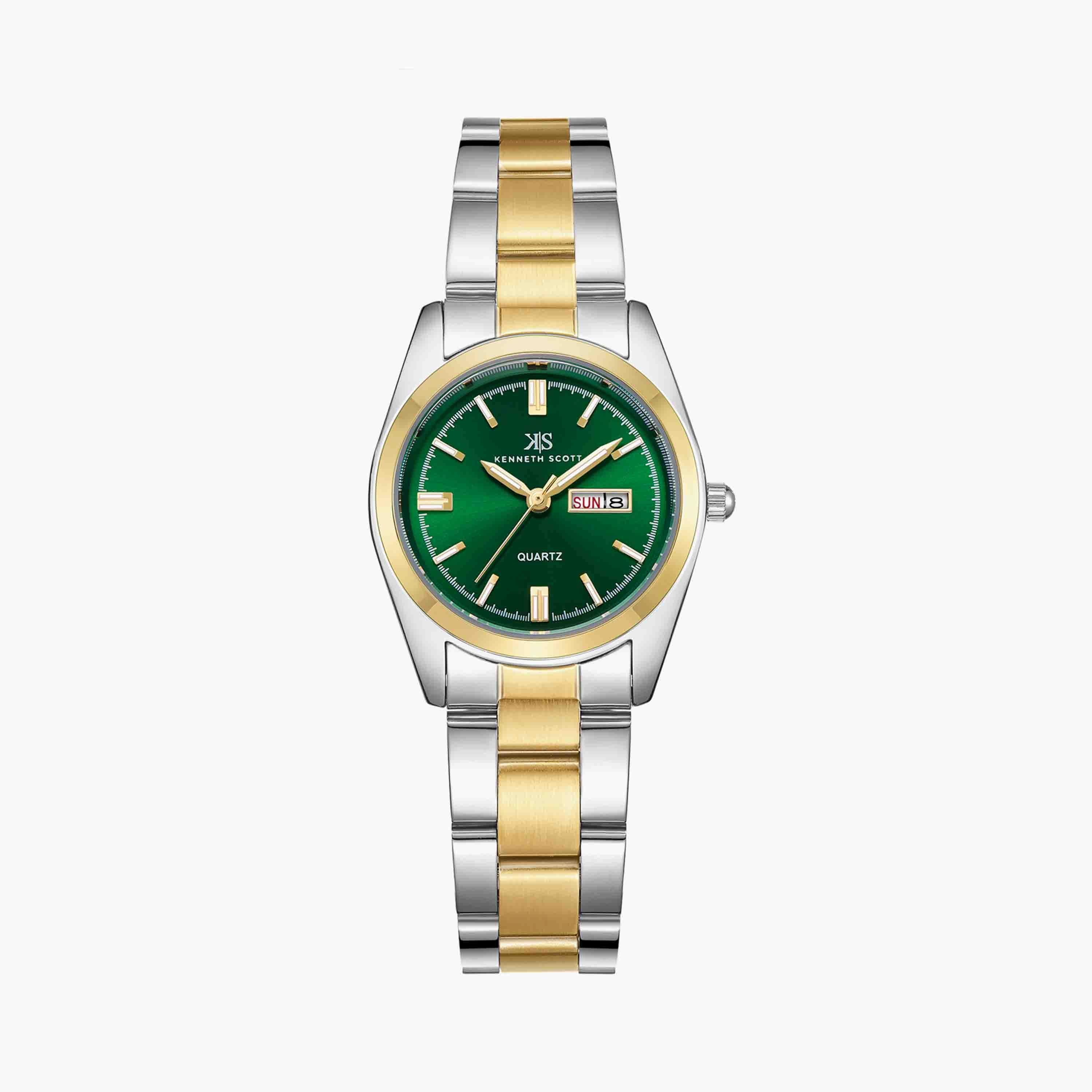 كينيث سكوت ساعة يد تناظرية ستانلس ستيل ذهبي K23543-TBTG-women-watchesandjewellery-watches-image-1