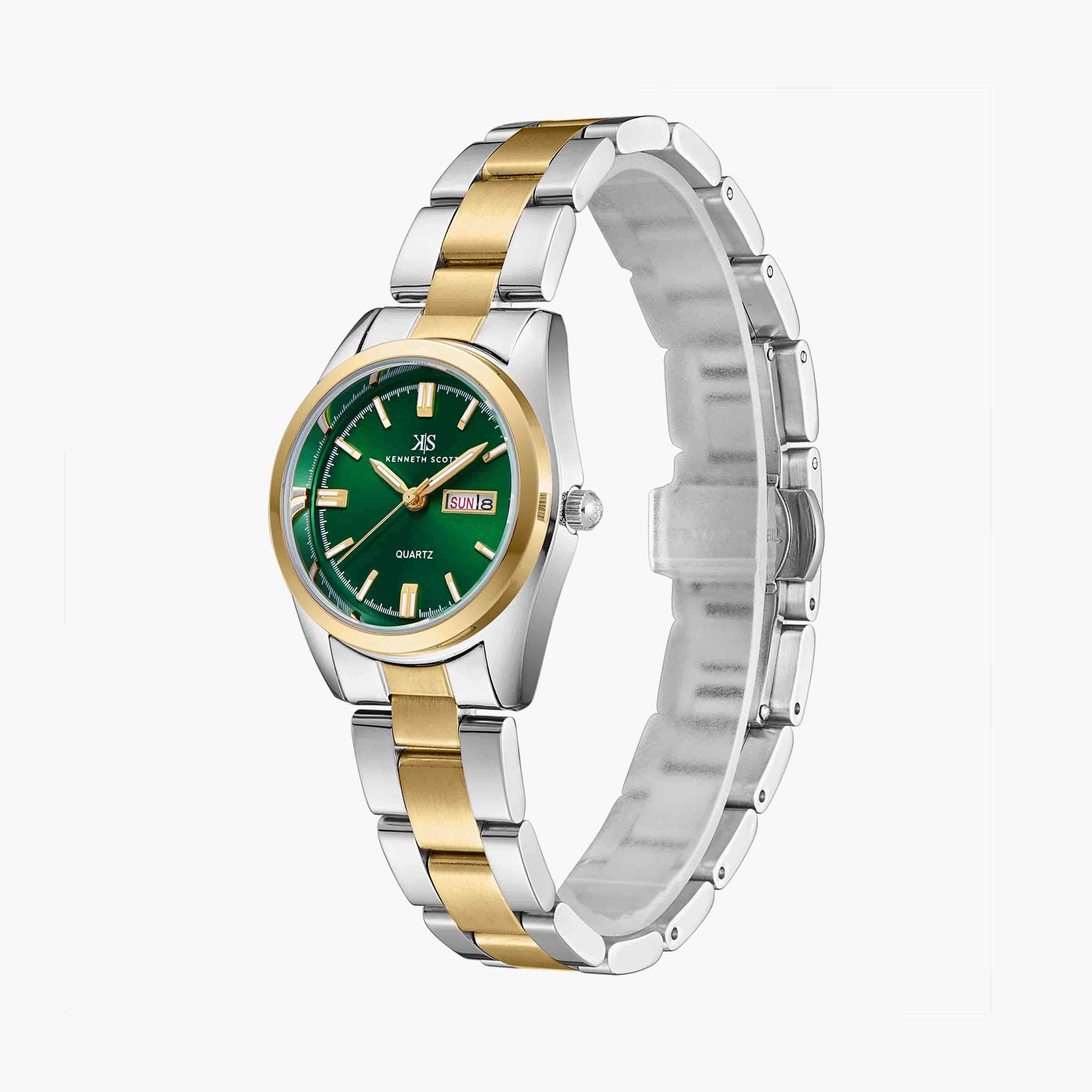 كينيث سكوت ساعة يد تناظرية ستانلس ستيل ذهبي K23543-TBTG-women-watchesandjewellery-watches-image-2