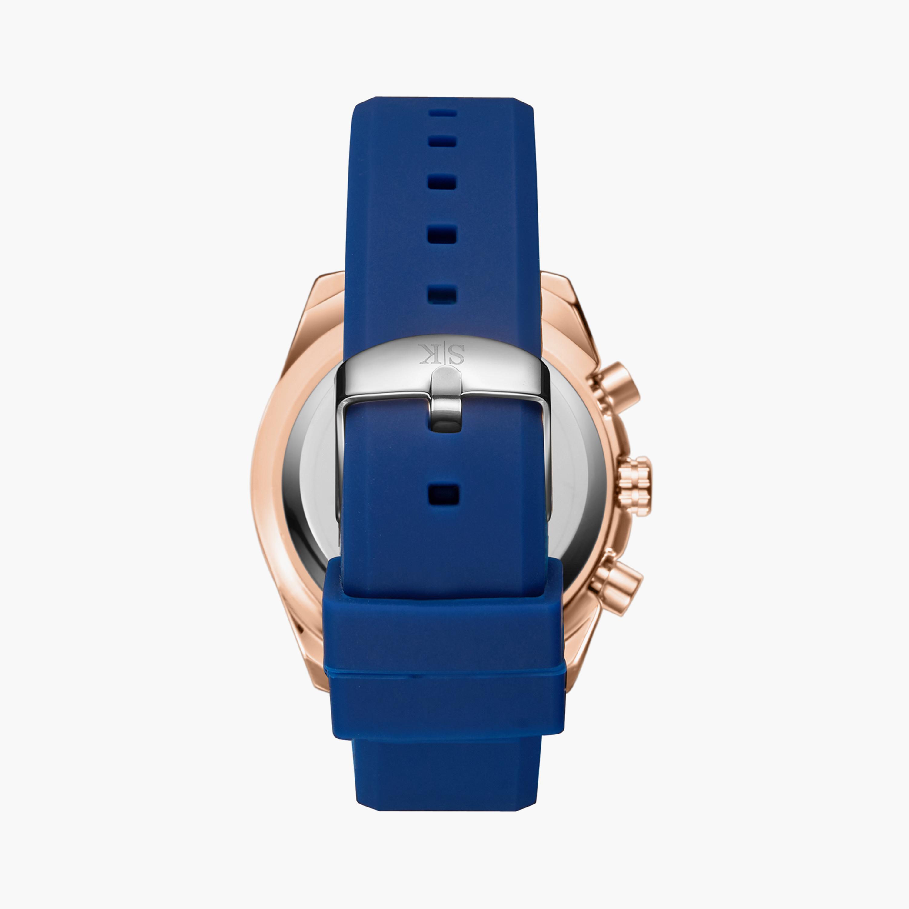 Kenneth Scott Men's Deep Navy Chronograph Silicone Watch | K23148-RSNN-men-watchesandjewellery-watches-image-3