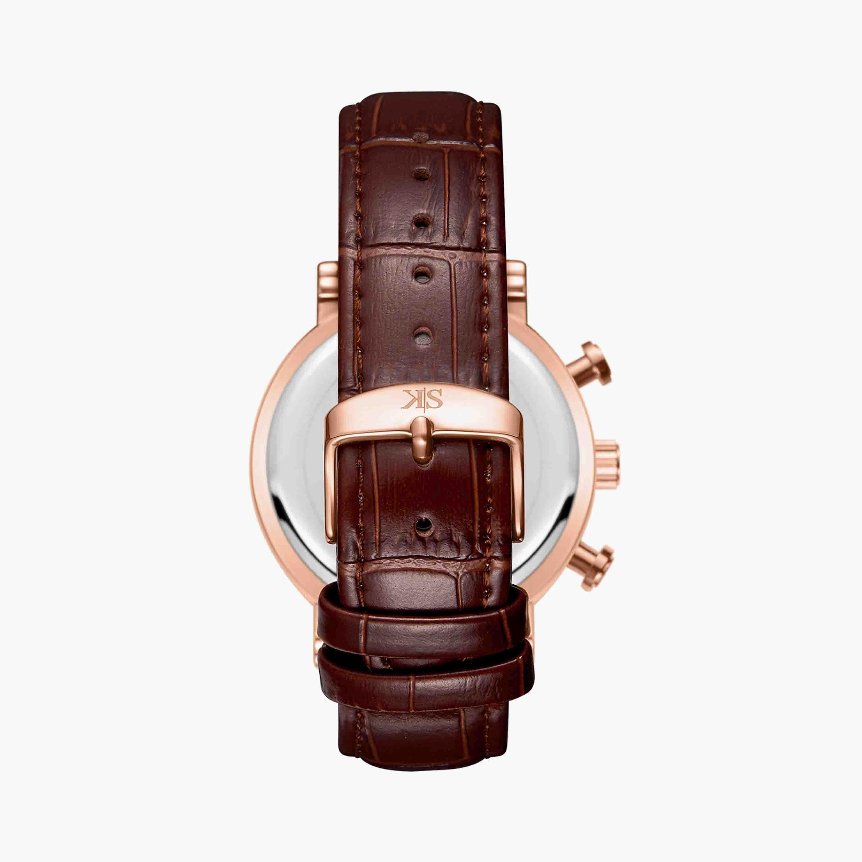كينيث سكوت ساعة يد رجالية كرونوغراف جلد بني K23151-RLDW-men-watchesandjewellery-watches-image-3