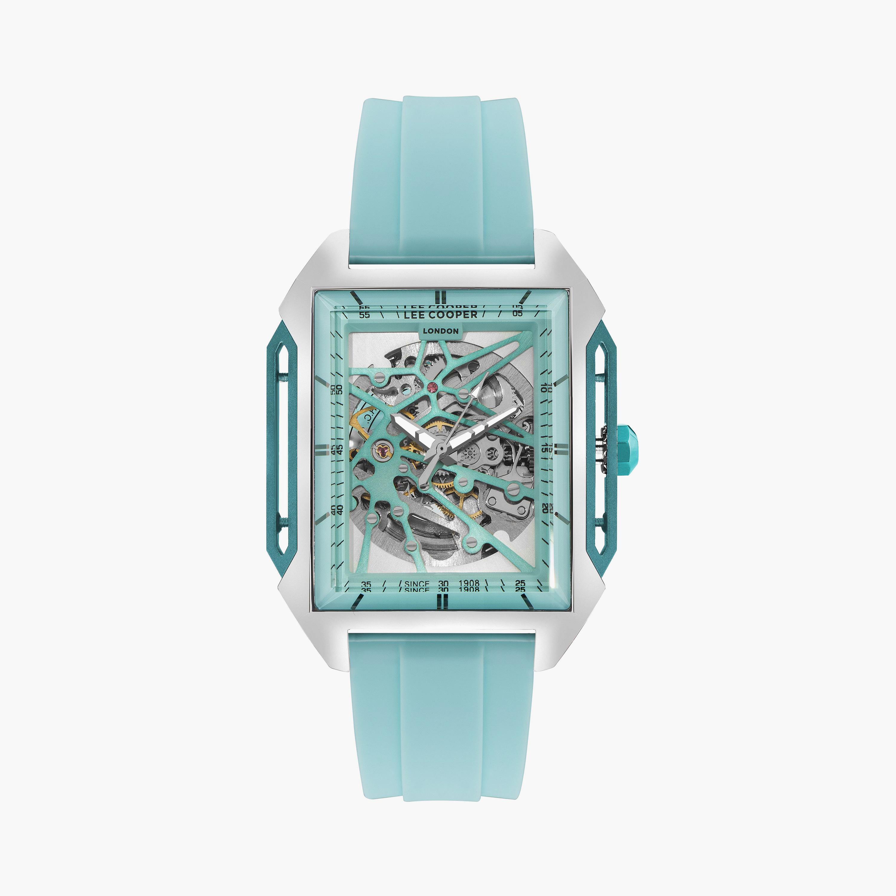 Lee Cooper Men's Blue Automatic Silicone Watch | LC07900.399-men-watchesandjewellery-watches-image-1