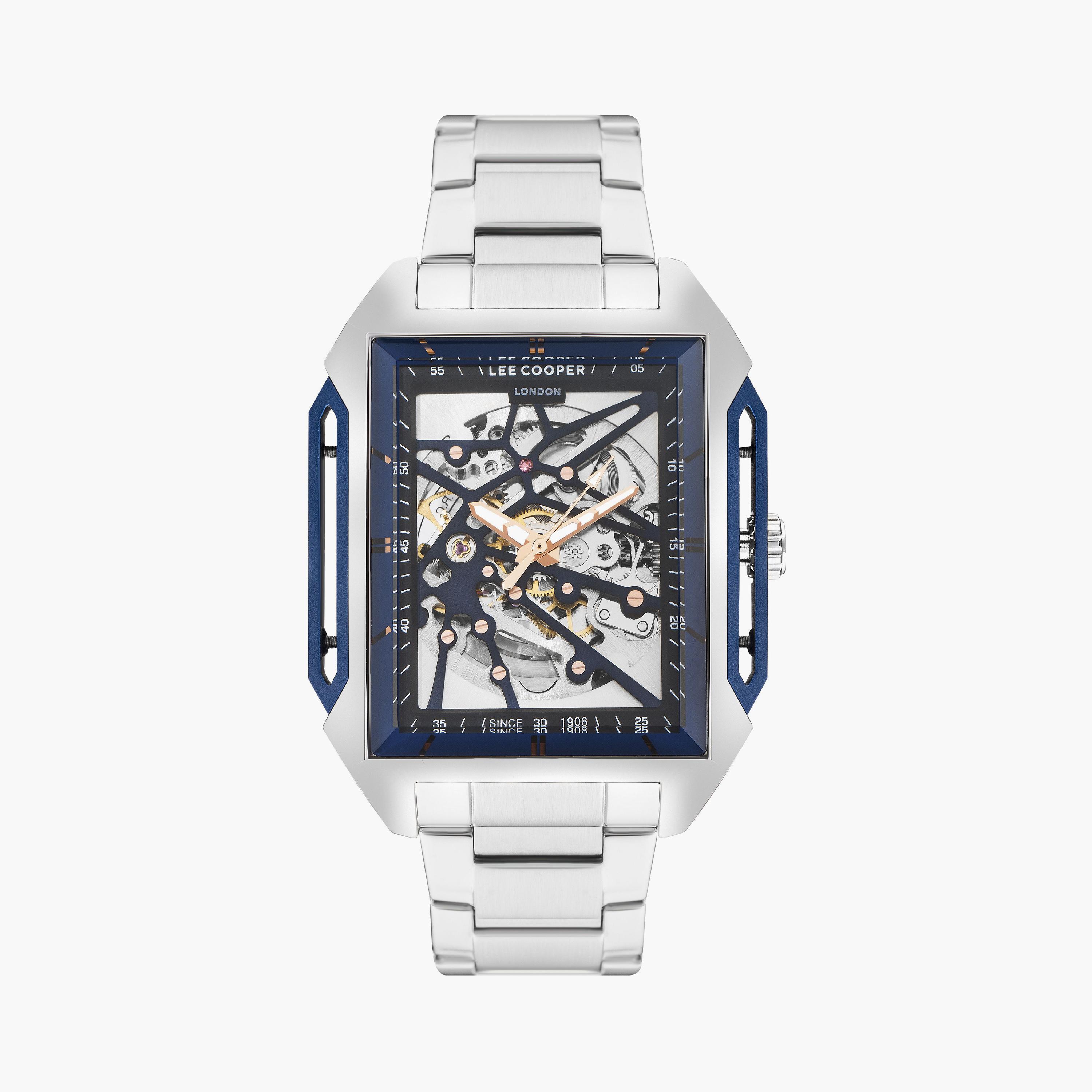 Lee Cooper Men's Silver Automatic Metal Watch | LC07901.390-men-watchesandjewellery-watches-image-1