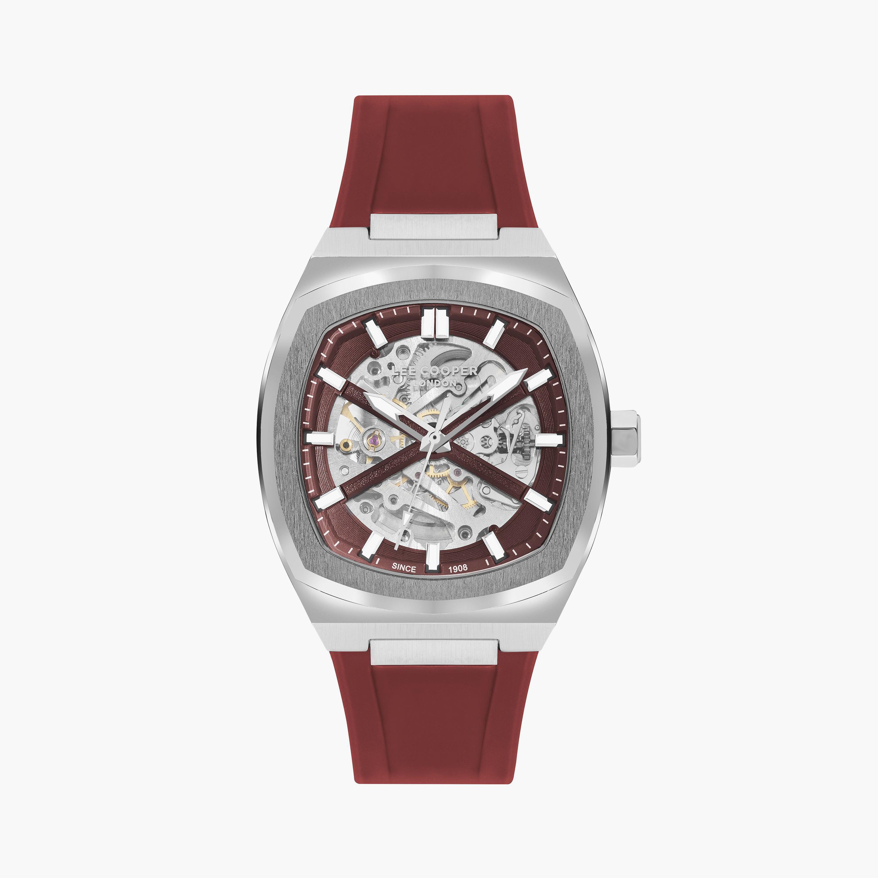 ساعة يد تناظرية فضية وذهبية بسوار ستانلس ستيل للنساء من أوماكس - 00OYY004N008-men-watchesandjewellery-watches-image-1