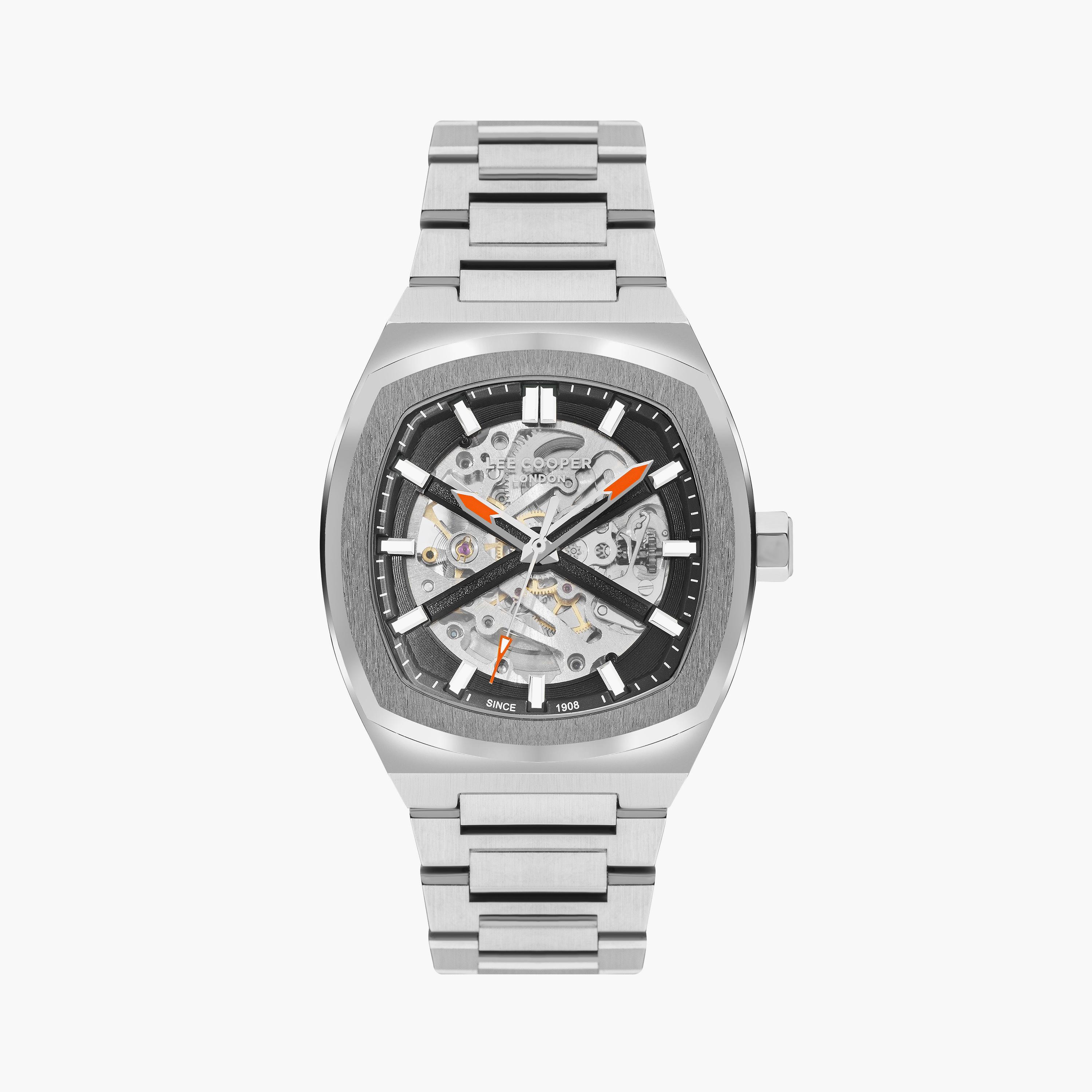 Lee Cooper Men's Silver Automatic Metal Watch | LC07903.350-men-watchesandjewellery-watches-image-1
