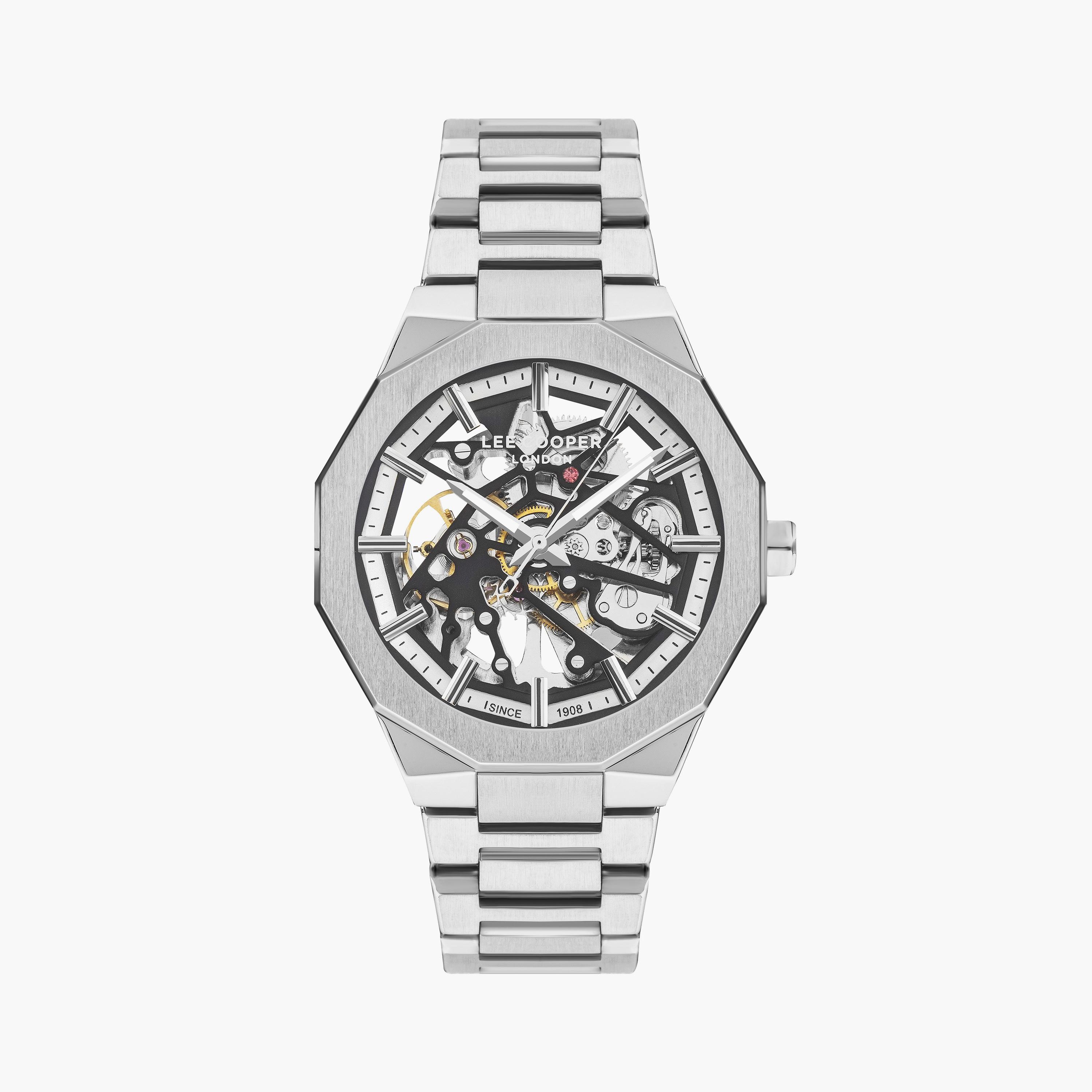 لي كوبر ساعة رجالية أوتوماتيكية معدن فضي LC07906.350-men-watchesandjewellery-watches-image-1
