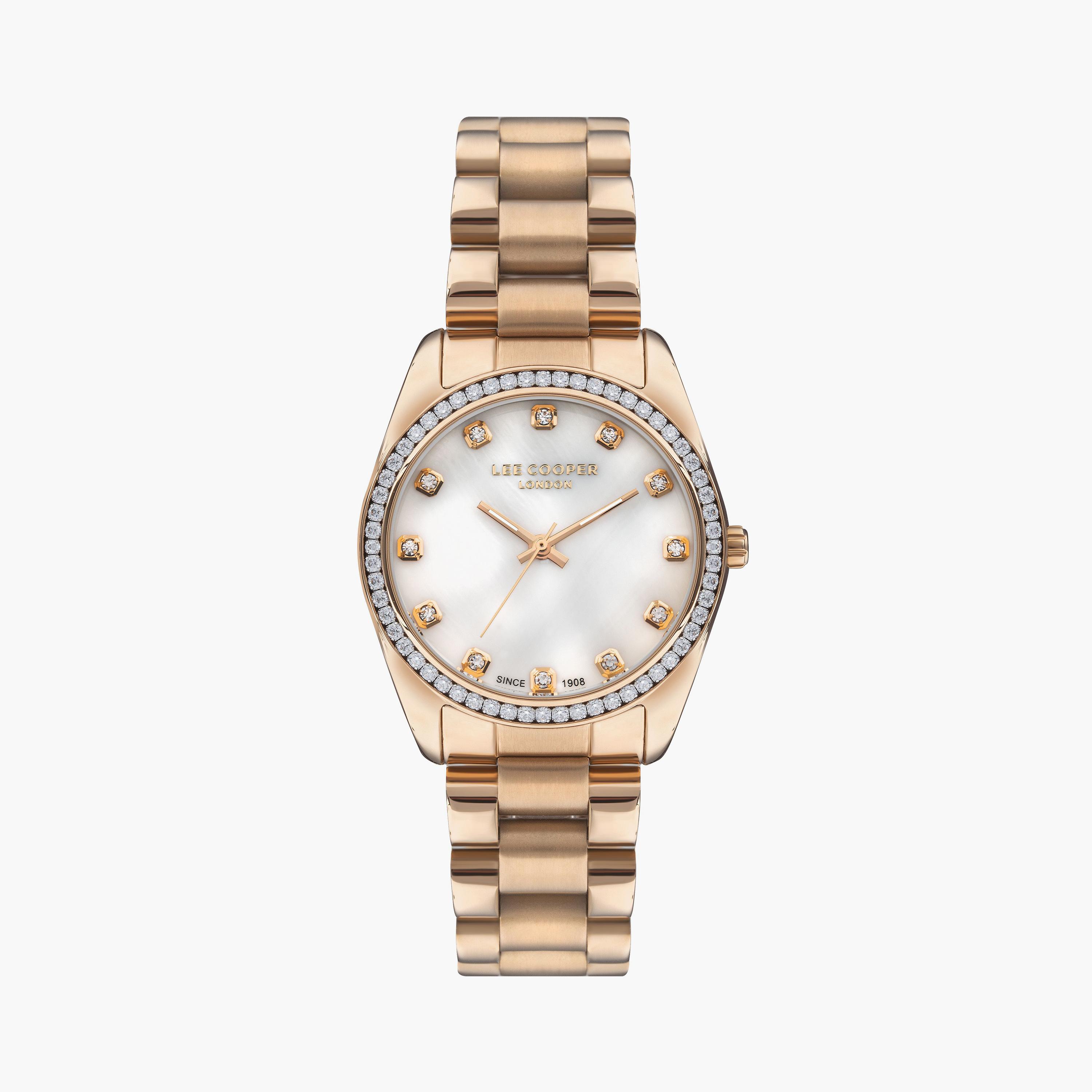 لي كوبر  ساعة نسائية تناظرية معدن روز جولد LC07478.420-women-watchesandjewellery-watches-image-1