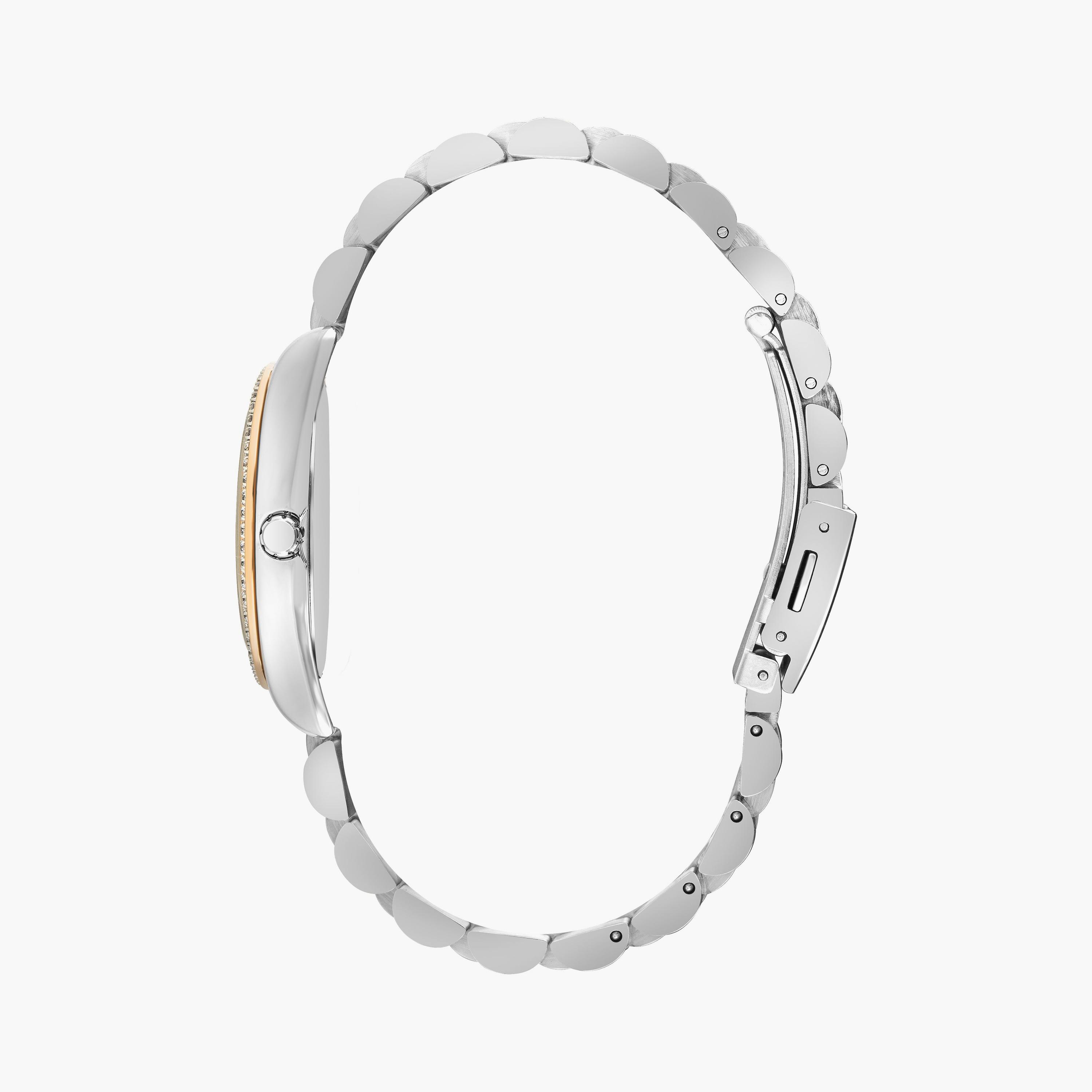 Lee Cooper Women's Silver & Rose Gold Analog Metal Watch | LC07478.540 | 34 MM-women-watchesandjewellery-watches-image-2