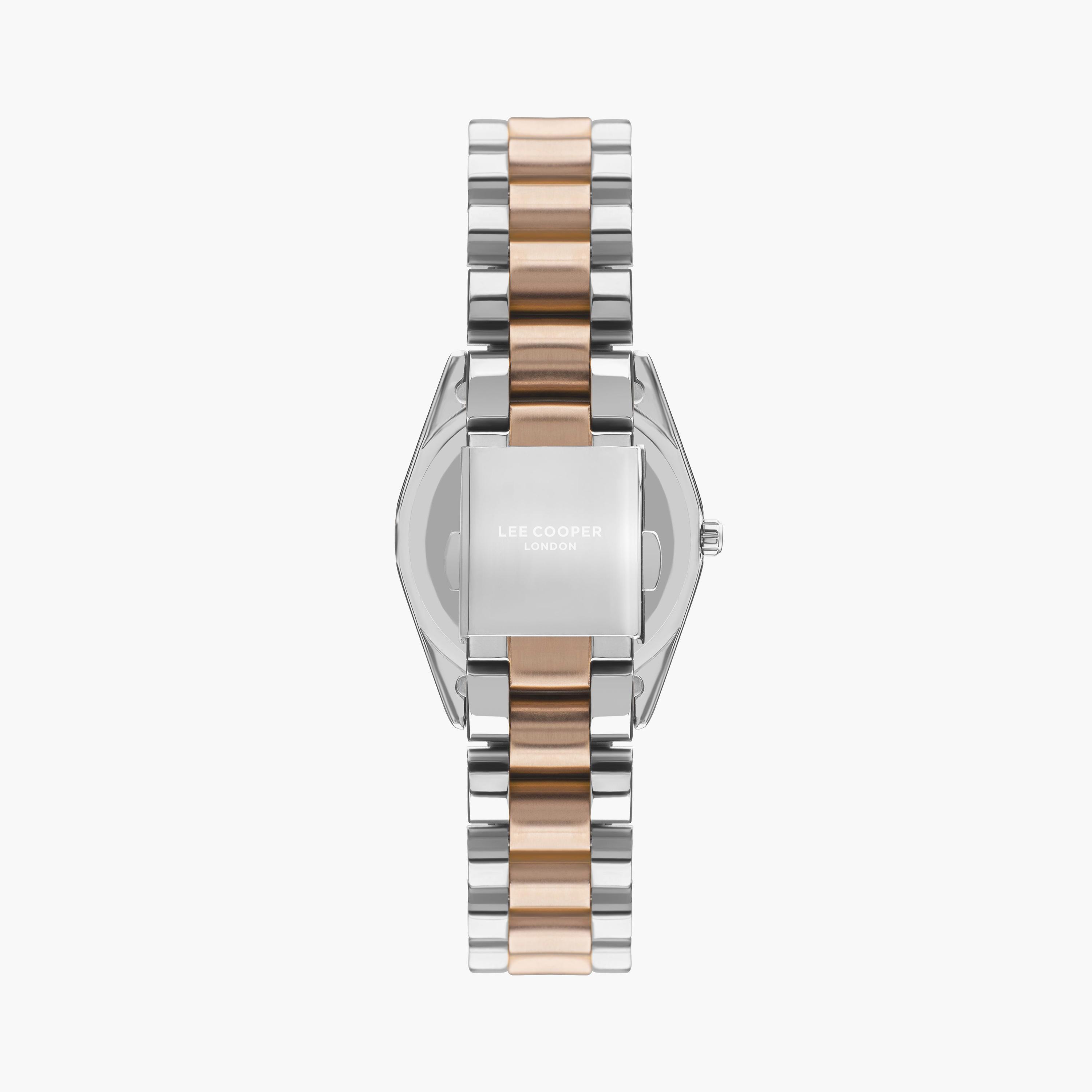 Lee Cooper Women's Silver & Rose Gold Analog Metal Watch | LC07478.540 | 34 MM-women-watchesandjewellery-watches-image-3