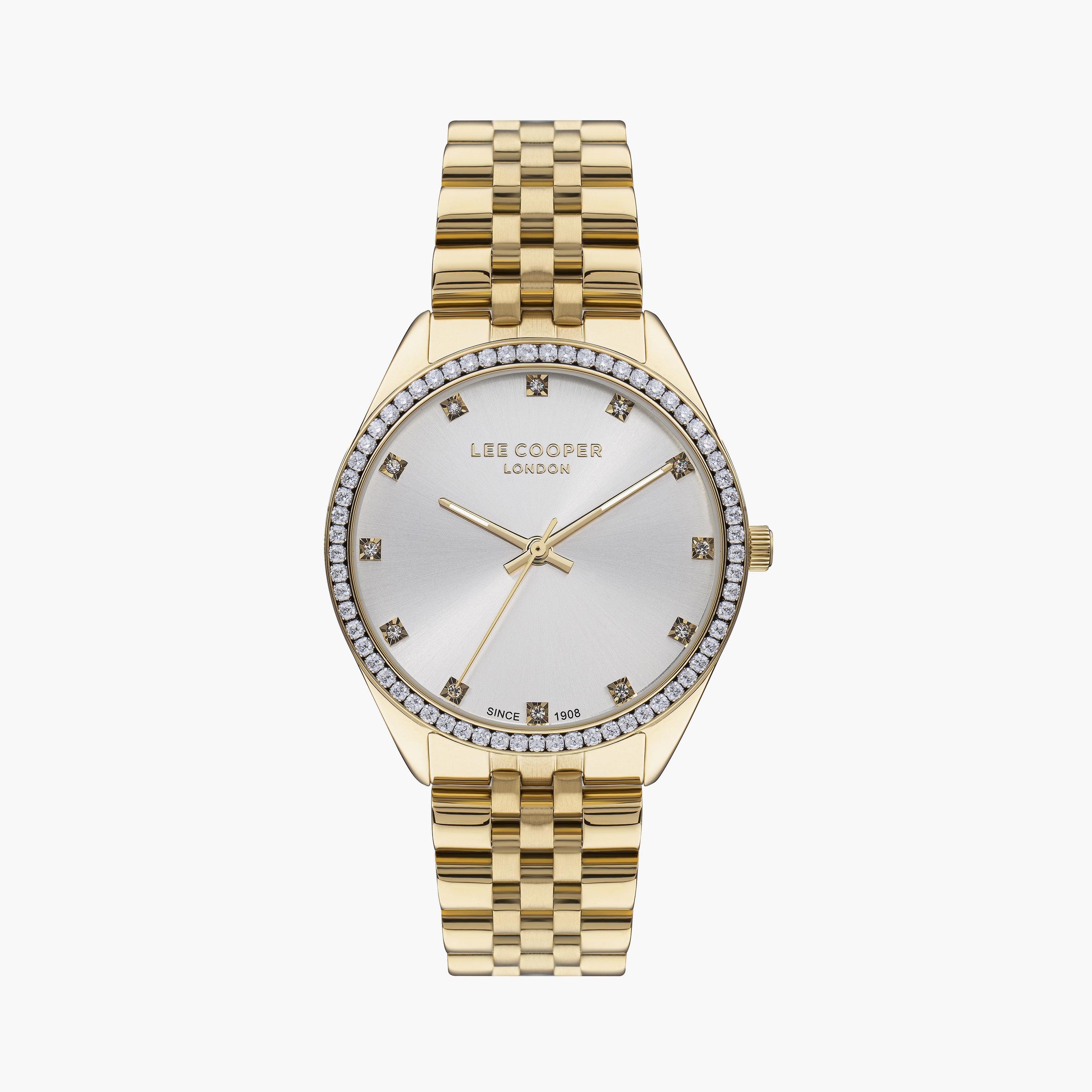 لي كوبر ساعة نسائية تناظرية معدن ذهبي LC07831.130-women-watchesandjewellery-watches-image-1