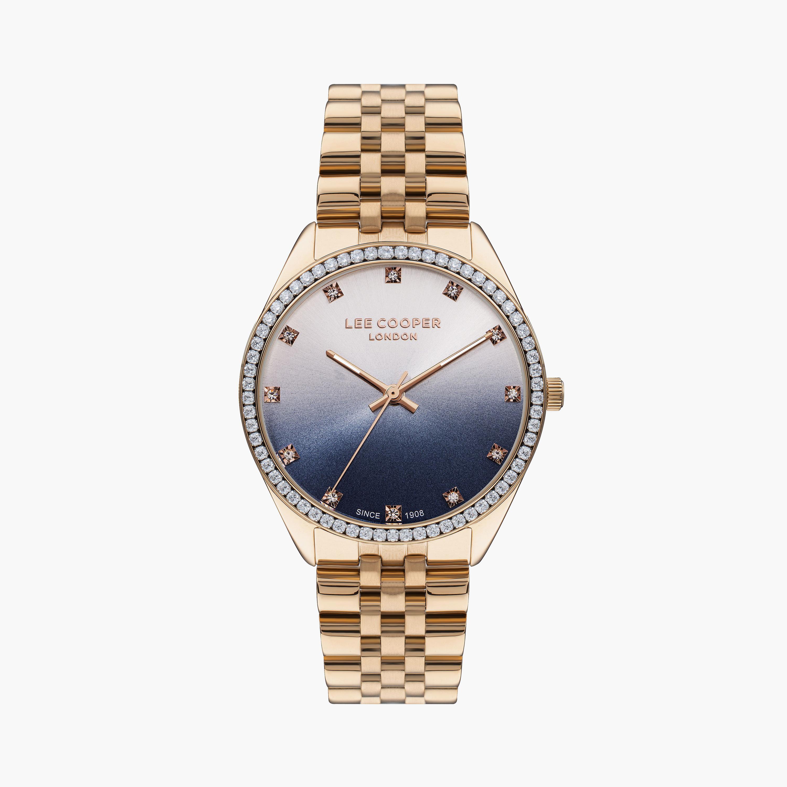 لي كوبر  ساعة نسائية تناظرية معدن روز جولد LC07831.490-women-watchesandjewellery-watches-image-1