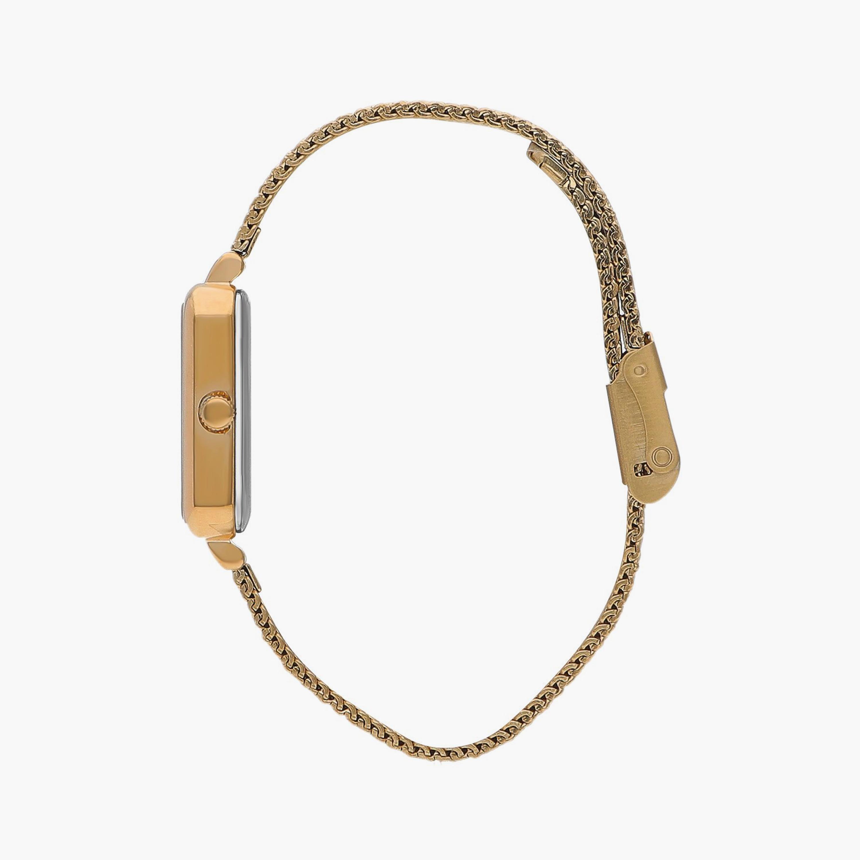 Lee Cooper Gold Analog Mesh Watch | LC07815.170-women-watchesandjewellery-watches-image-2
