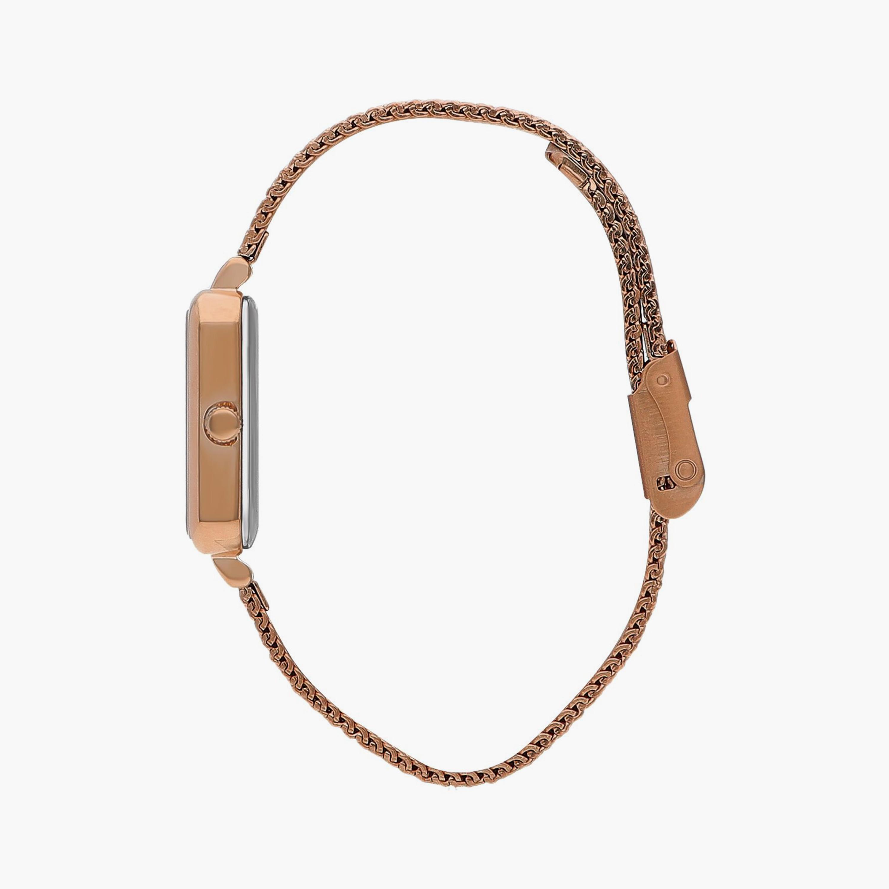Lee Cooper Rose Gold Analog Mesh Watch | LC07815.410 | 26 MM-women-watchesandjewellery-watches-image-2