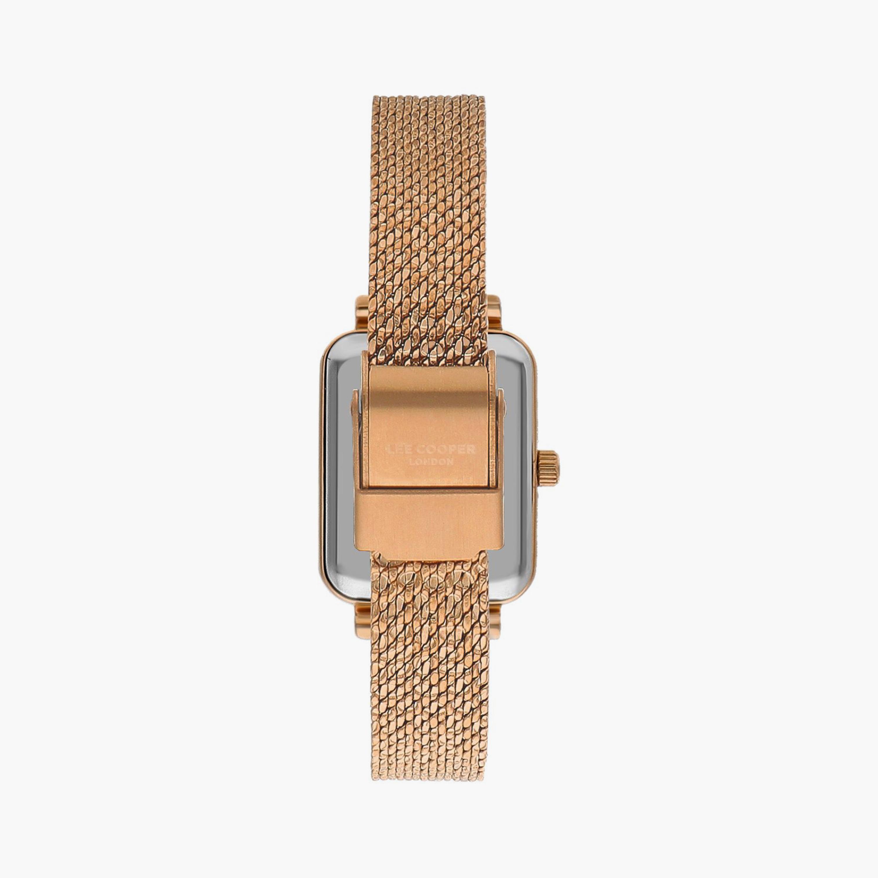 Lee Cooper Rose Gold Analog Mesh Watch | LC07815.410 | 26 MM-women-watchesandjewellery-watches-image-3