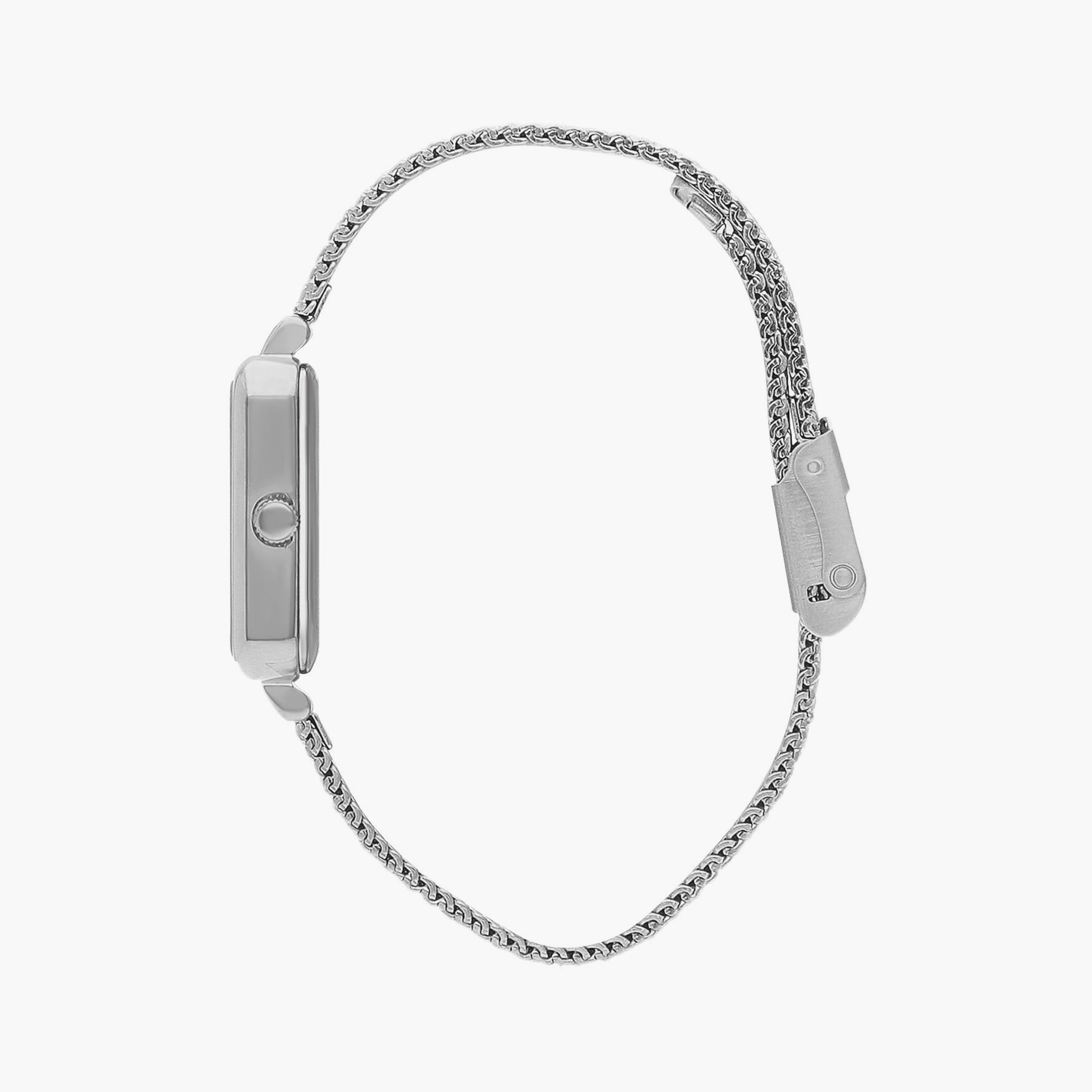 Lee Cooper Silver Analog Mesh Watch | LC07815.390 | 26 MM-women-watchesandjewellery-watches-image-2
